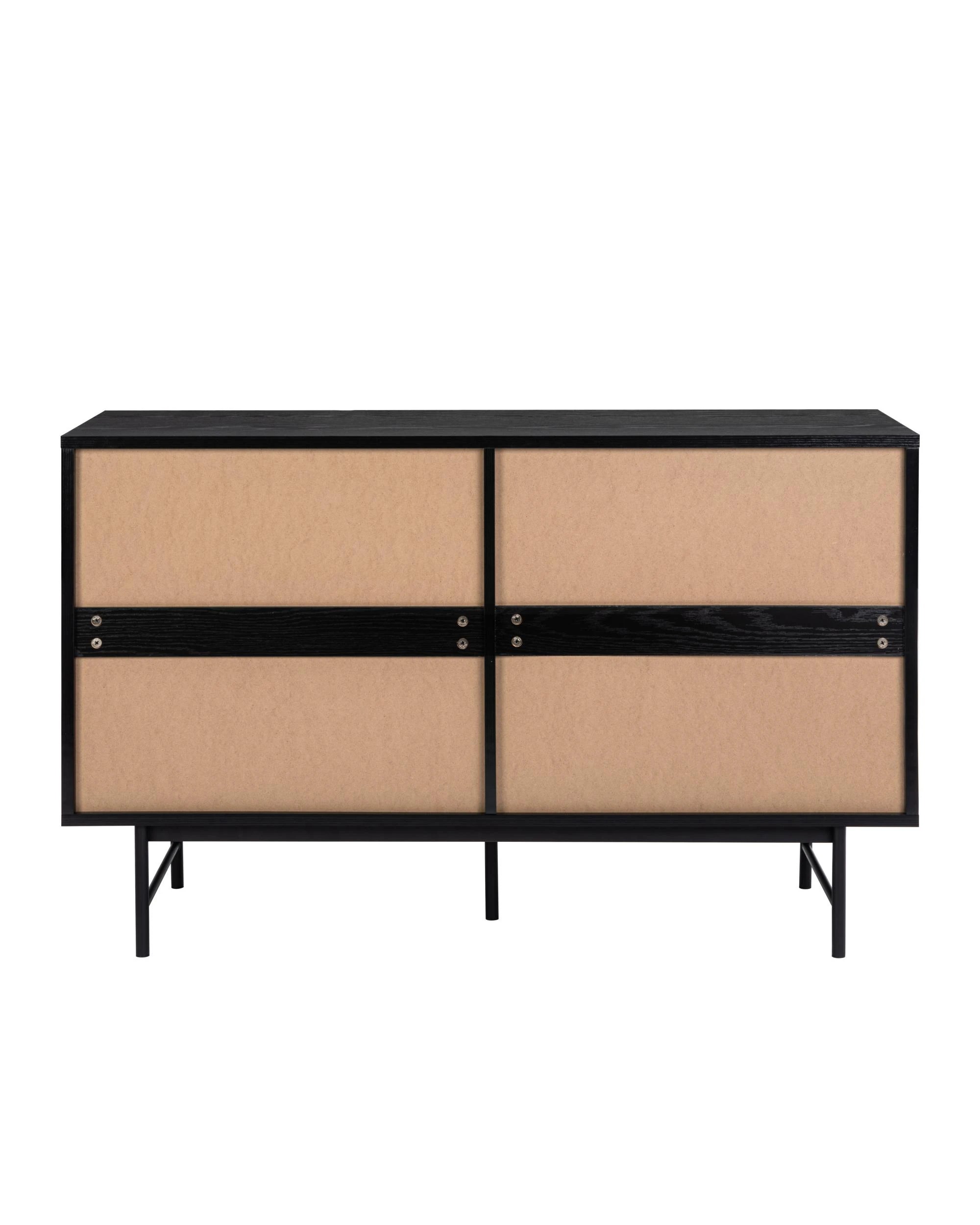 6 Kodu Tallboy Lowboy Dresser Chest with 6 Drawers - Black, 6 of 10