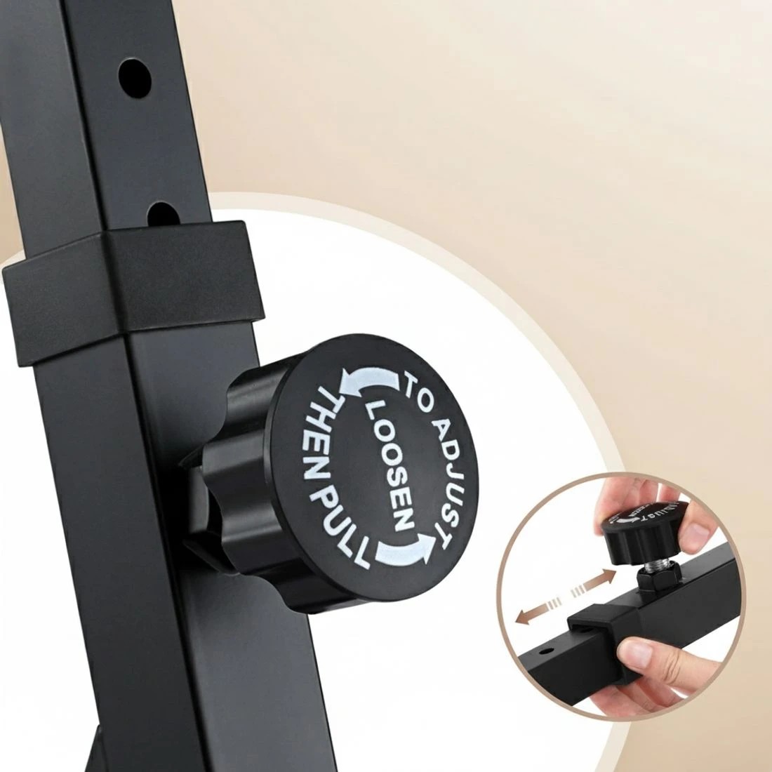 5 Alpha Heavy Duty Adjustable Piano Stand with Lockable Wheels Z-Stand - Black, 5 of 6
