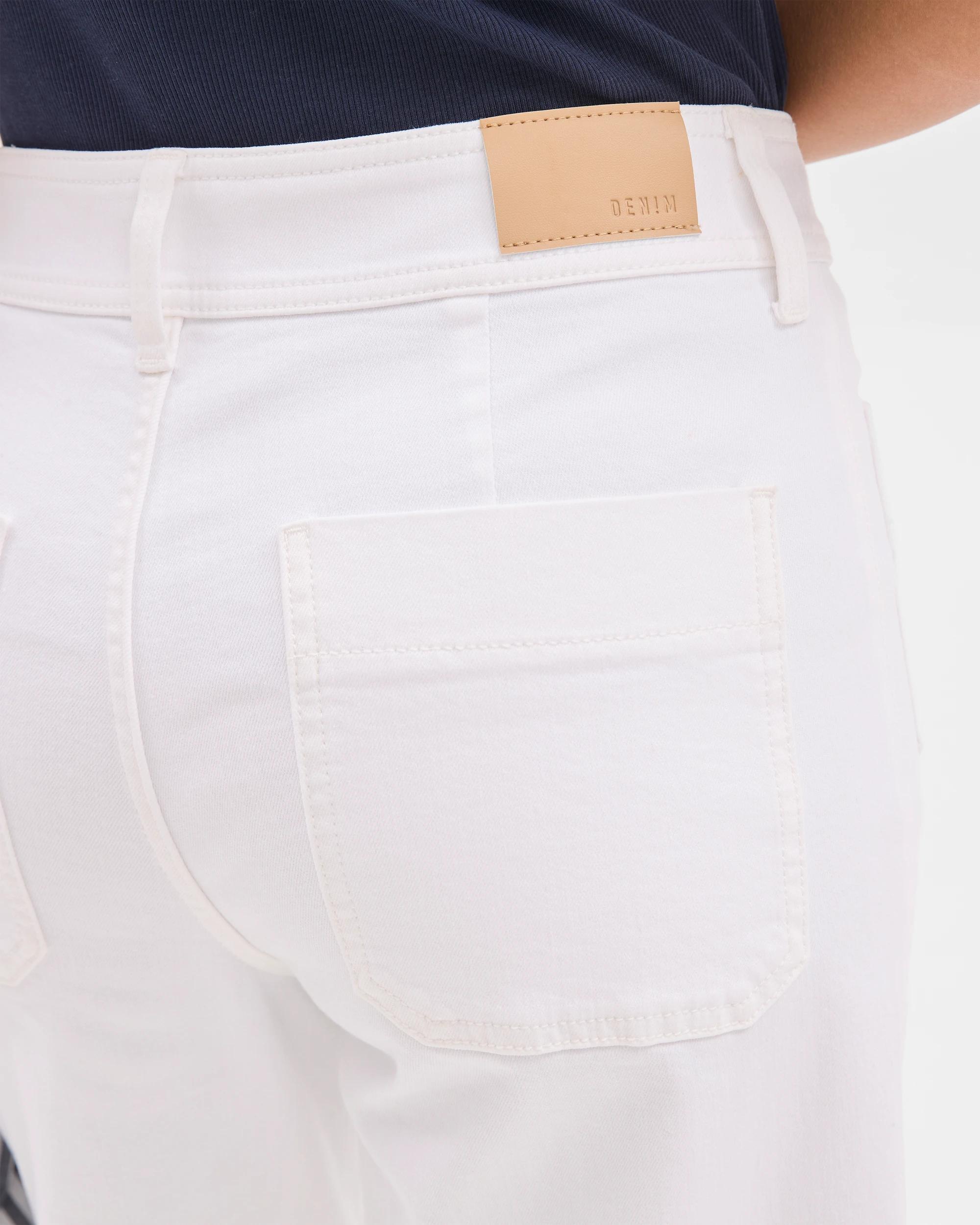 5 Target High Rise Full Length Flat Front Wide Leg Denim Jeans - Mila WHITE, 5 of 5