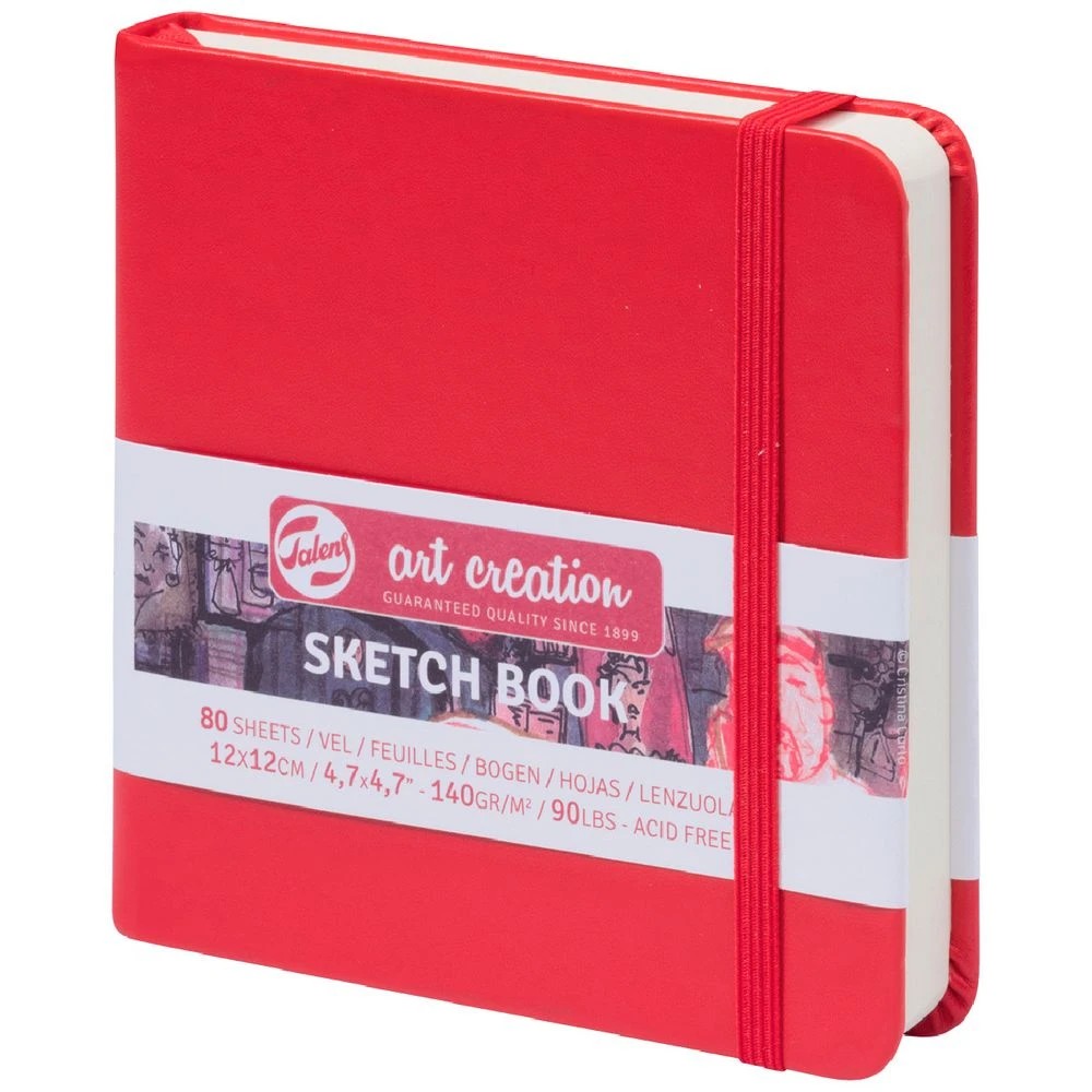 1 Talens Art Creation 12x12cm Sketchbook Red, 1 of 1