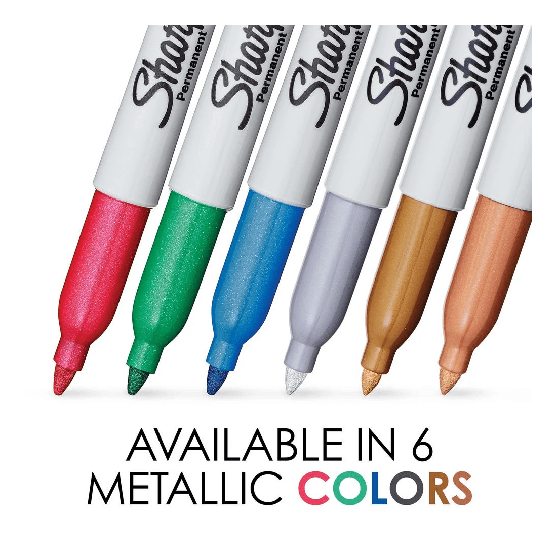 7 Sharpie Fine Permanent Marker Metallic Silver, 7 of 7