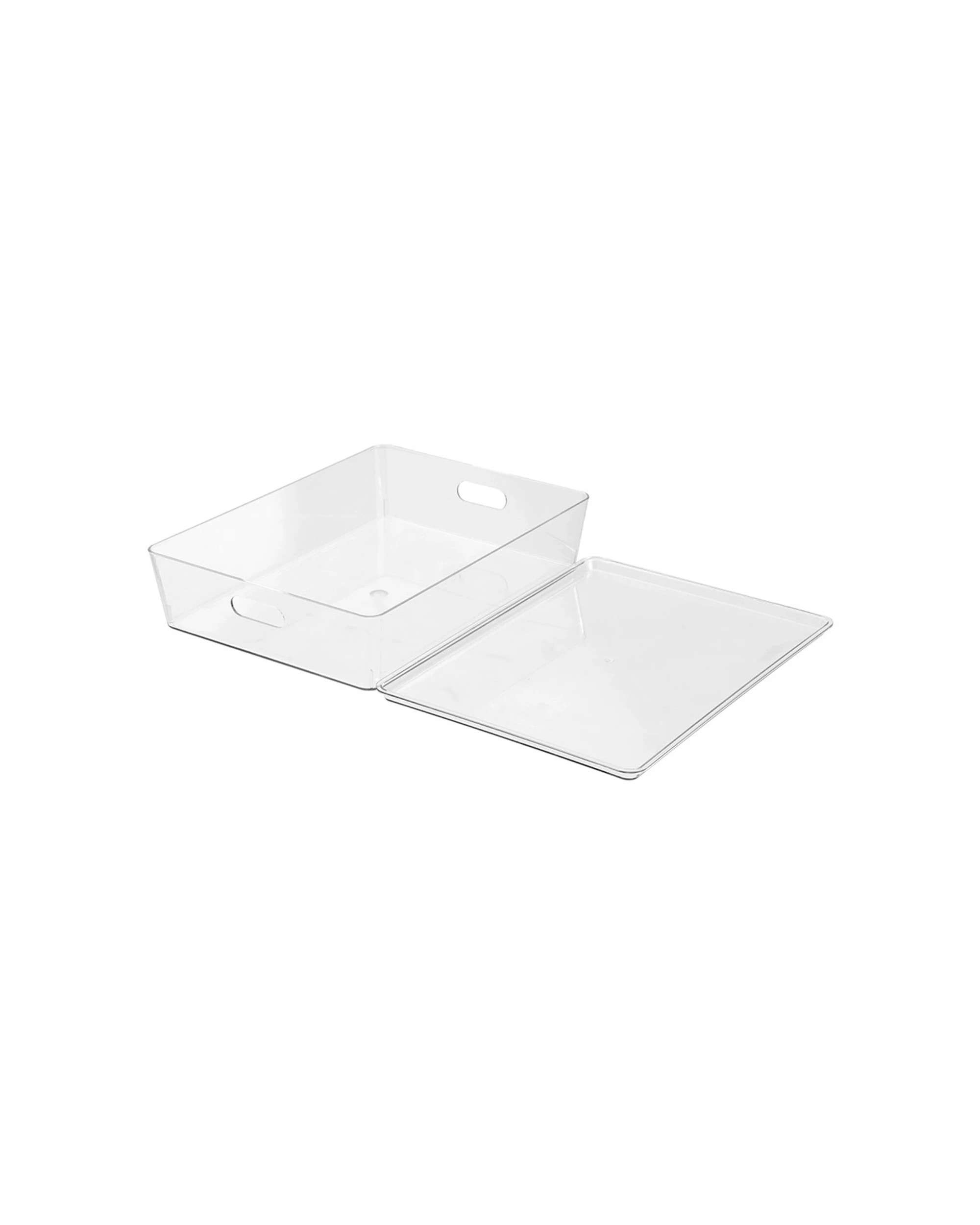 5 Boxsweden 3PK Crystal Lidded Tidy Box Durable Stackable 7L 34x26cm - Clear, 5 of 7
