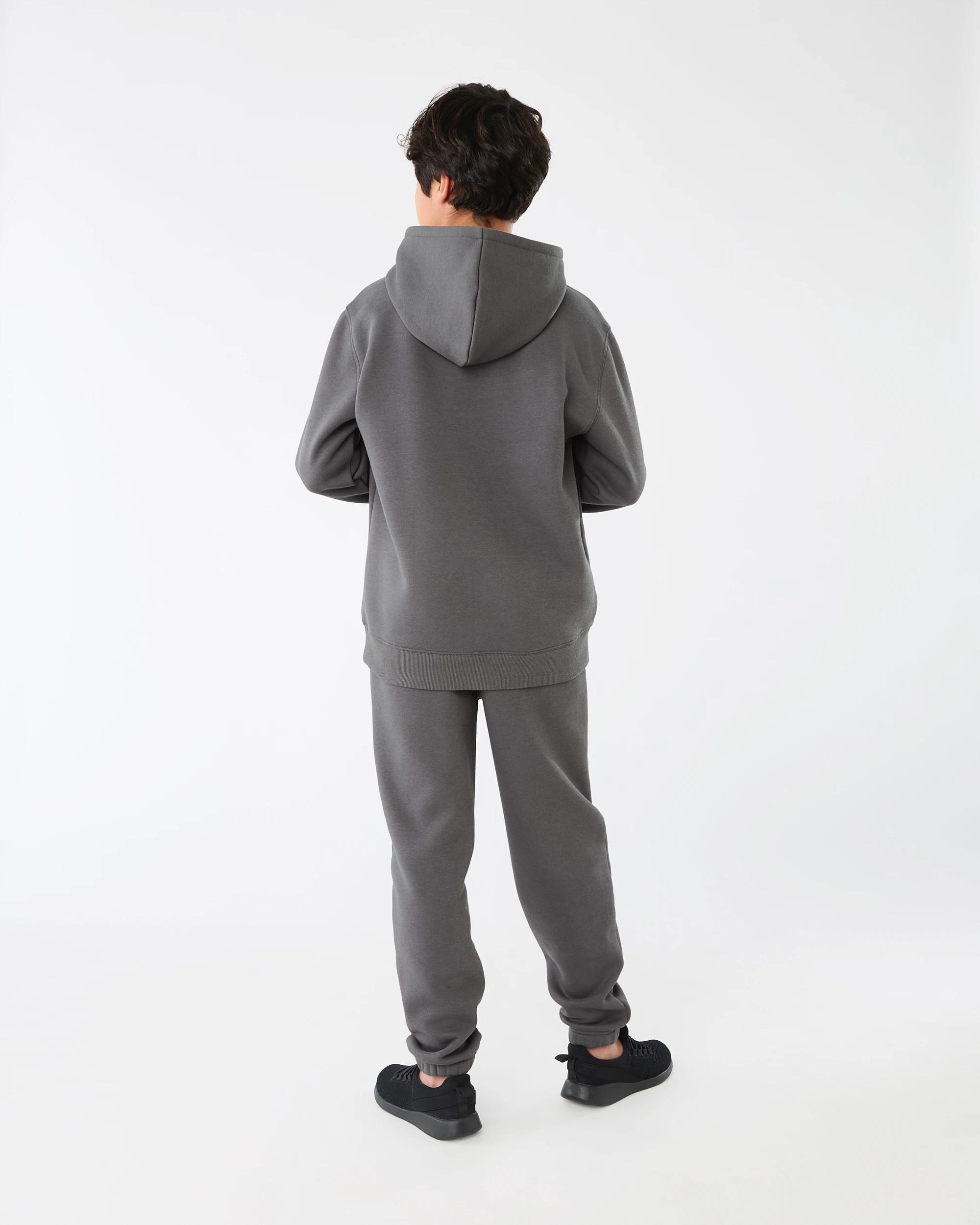 2 Print Hoodie Gry Slogan, 2 of 7