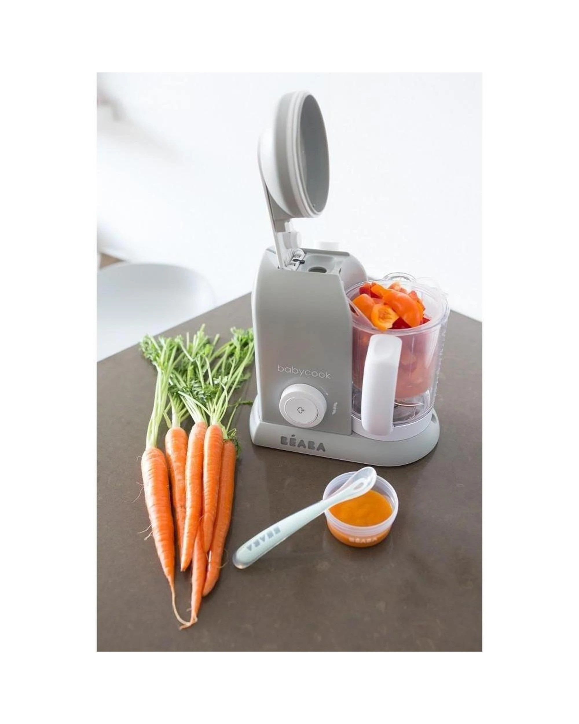 3 Beaba Babycook Solo Baby Food Processor Steam Cook Blend  Grey, 3 of 4