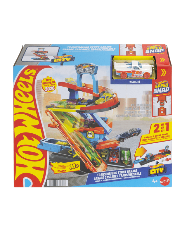 Hot Wheels City Transforming Stunt Garage Pla