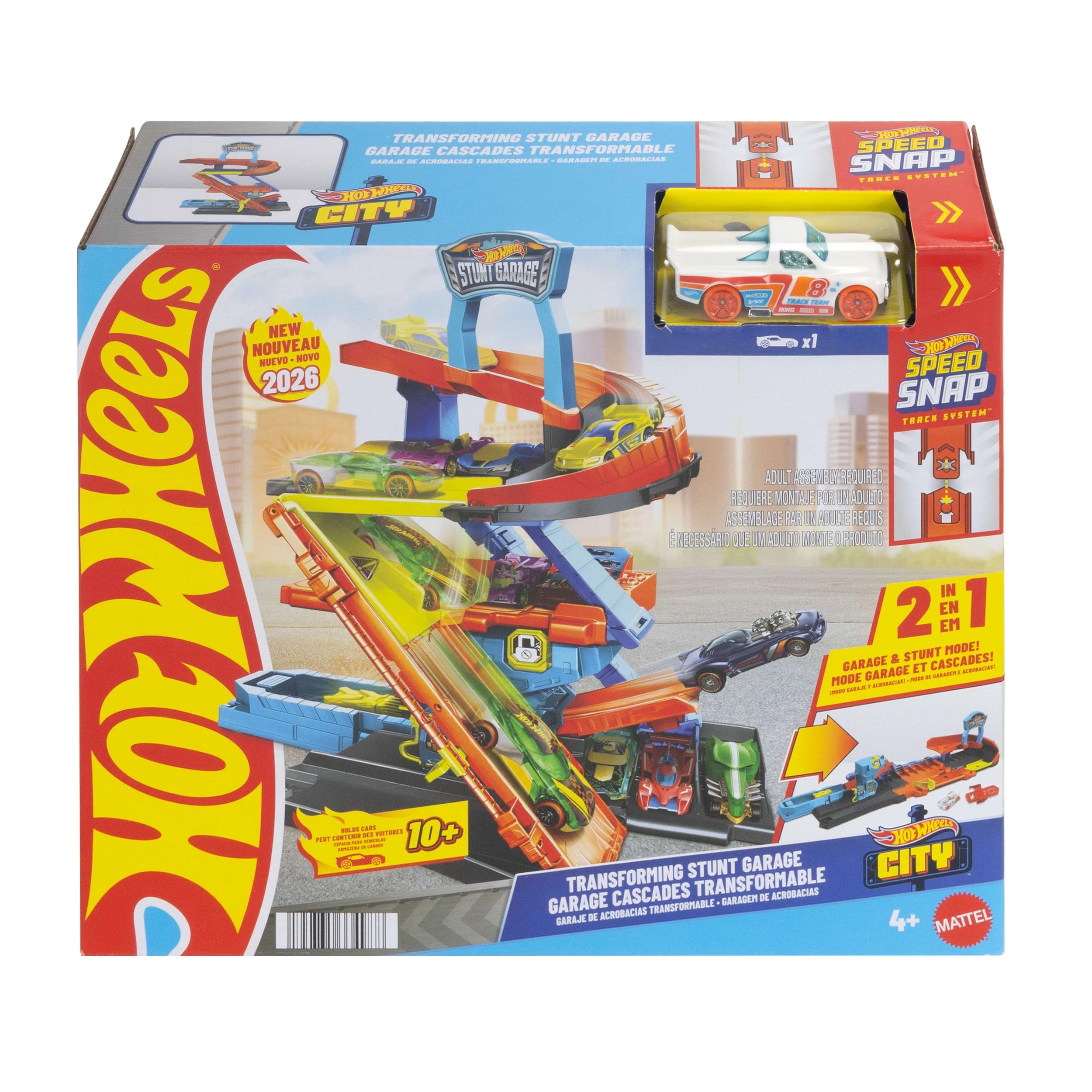1 Hot Wheels City Transforming Stunt Garage Playset, 1 of 4