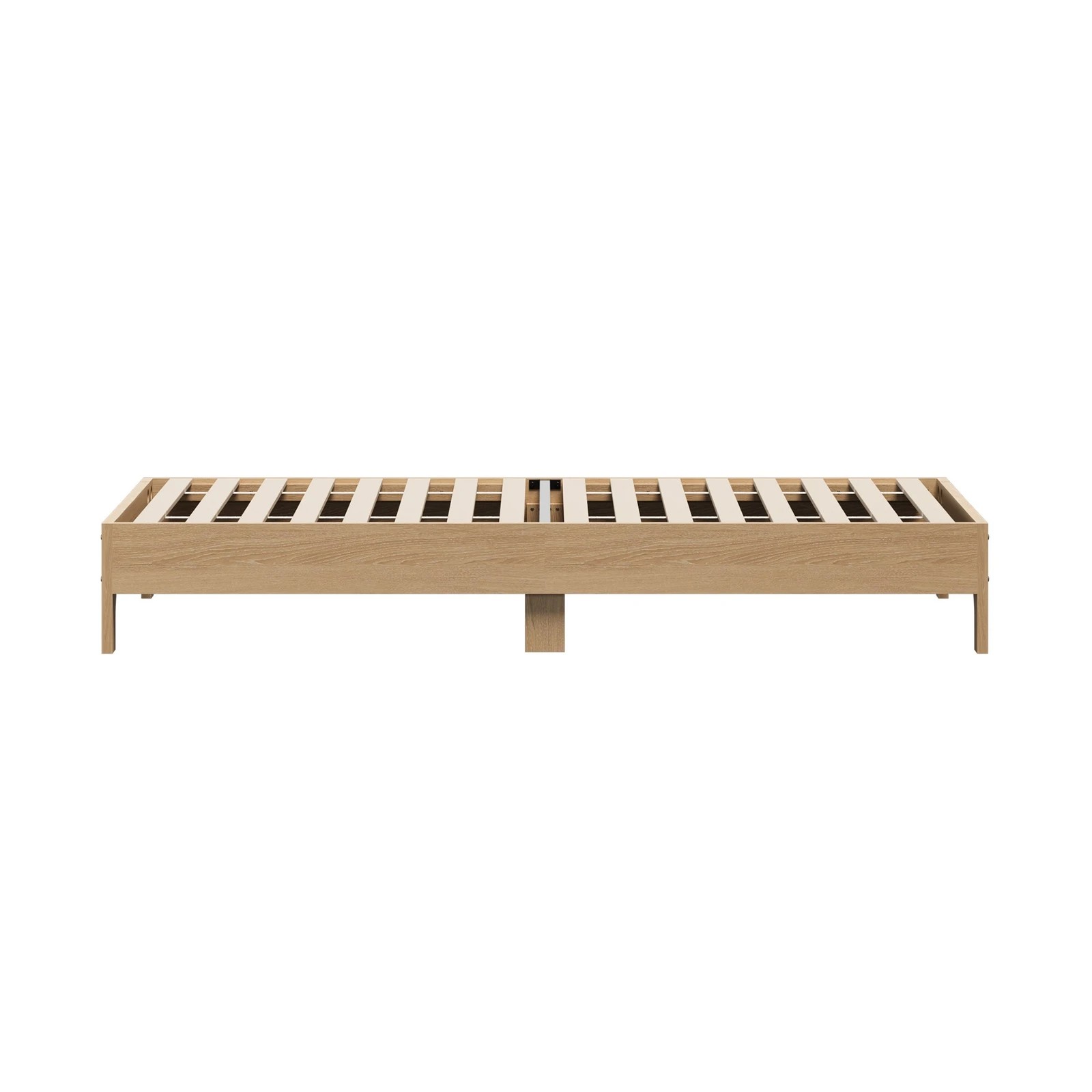 8 Oikiture Bed Frame Wooden Mattress Base Platform Beds - Single Bed - Natural, 8 of 9
