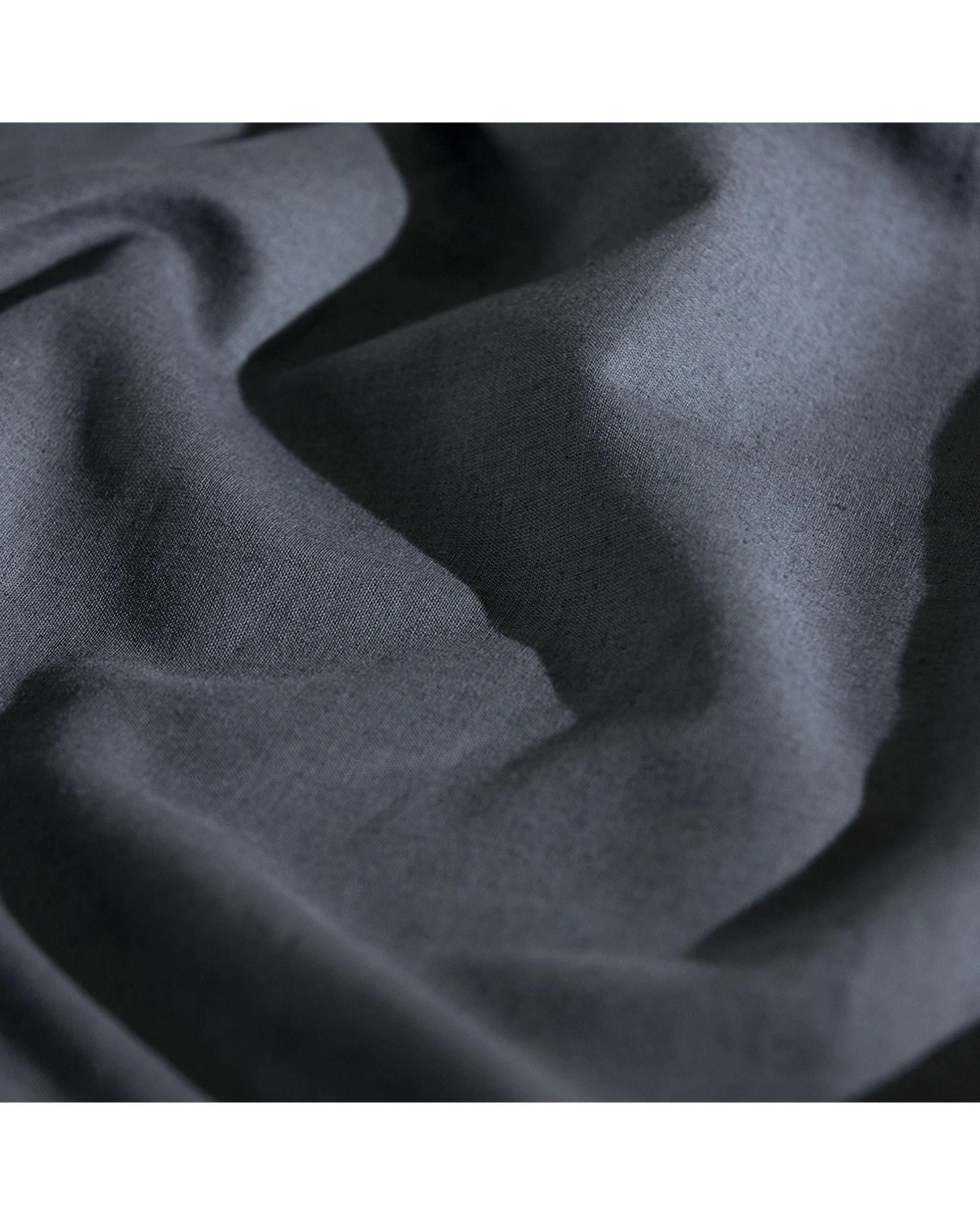 2 Ecology Dream Flat Sheet Bedding Bed Linen Storm - King Bed - Charcoal, 2 of 4