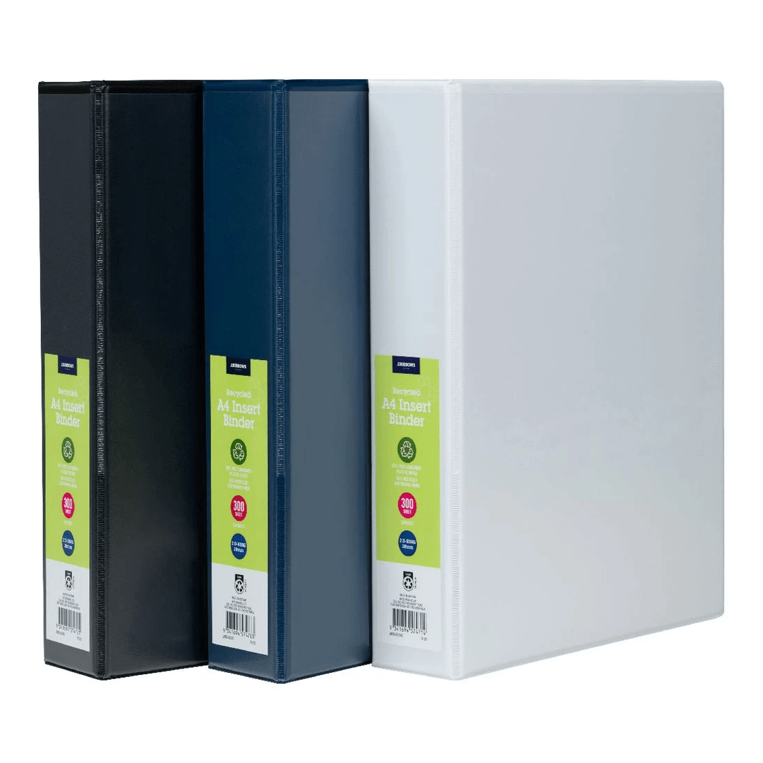 6 J.Burrows Insert Binder A4 2 D-Ring 38mm White, 6 of 6