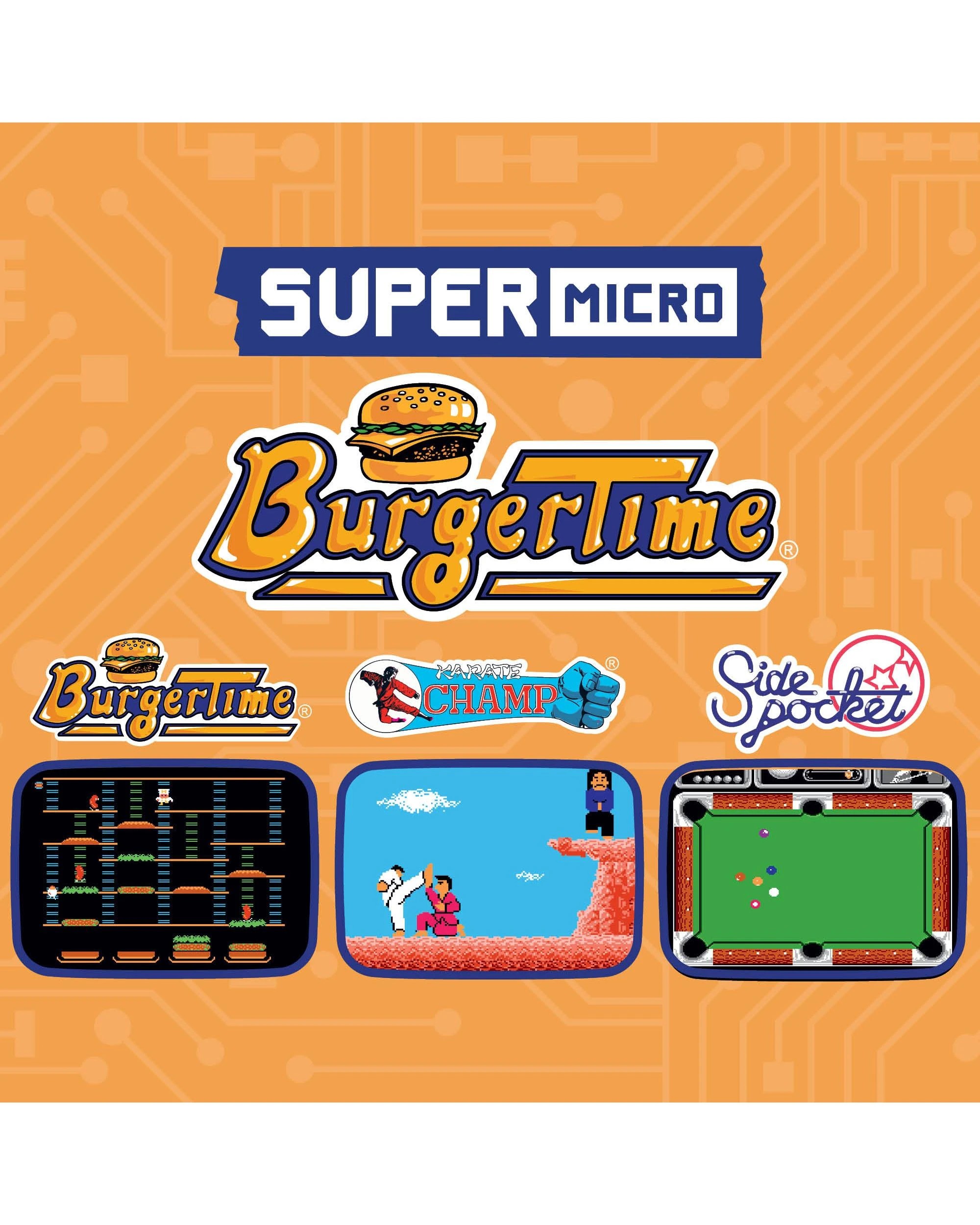 3 Super Micro Burgertime Gamer Keychain, 3 of 5