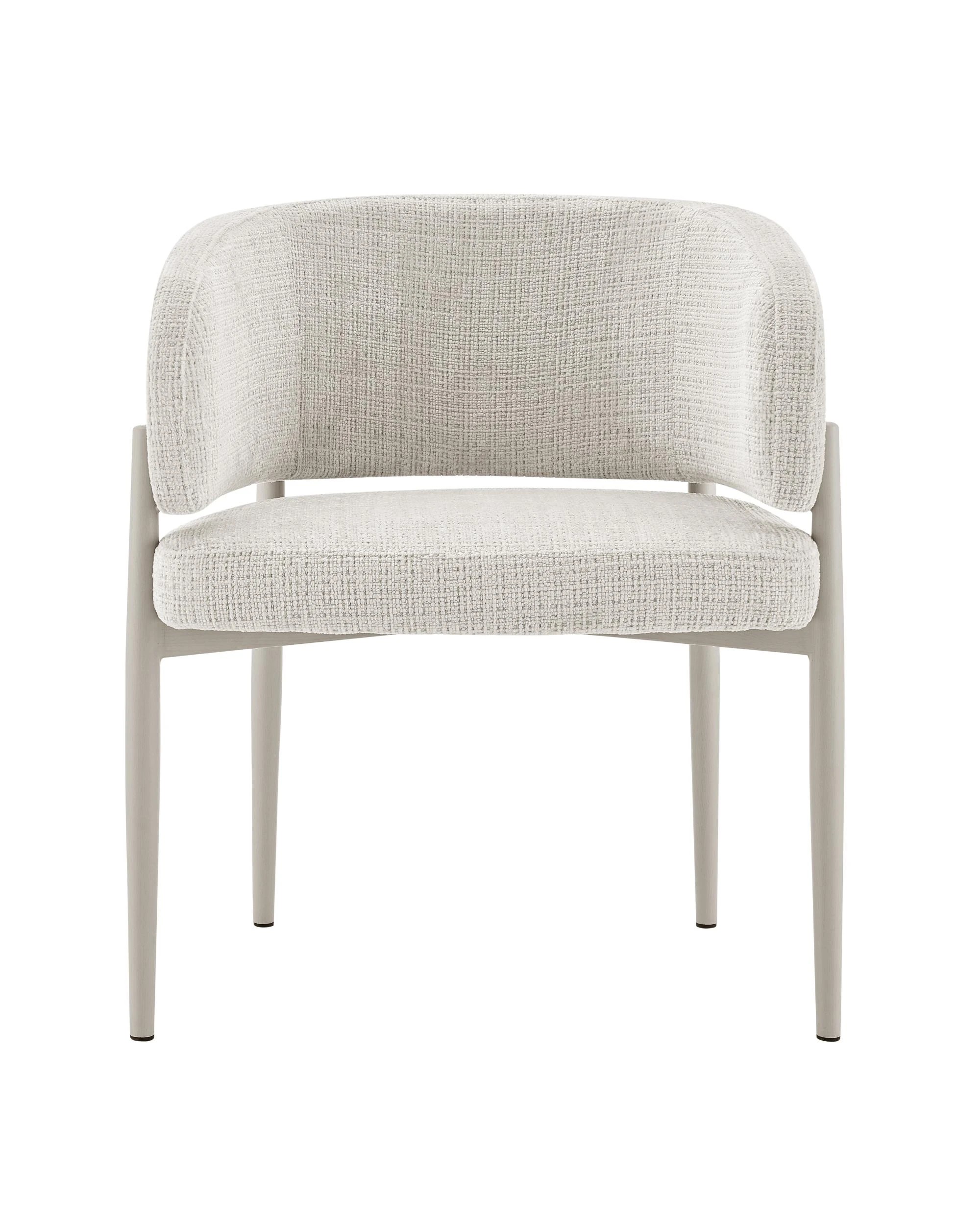 4 Kodu Dining Chairs Pair (Set of Two) Cream and Grey, 4 of 10