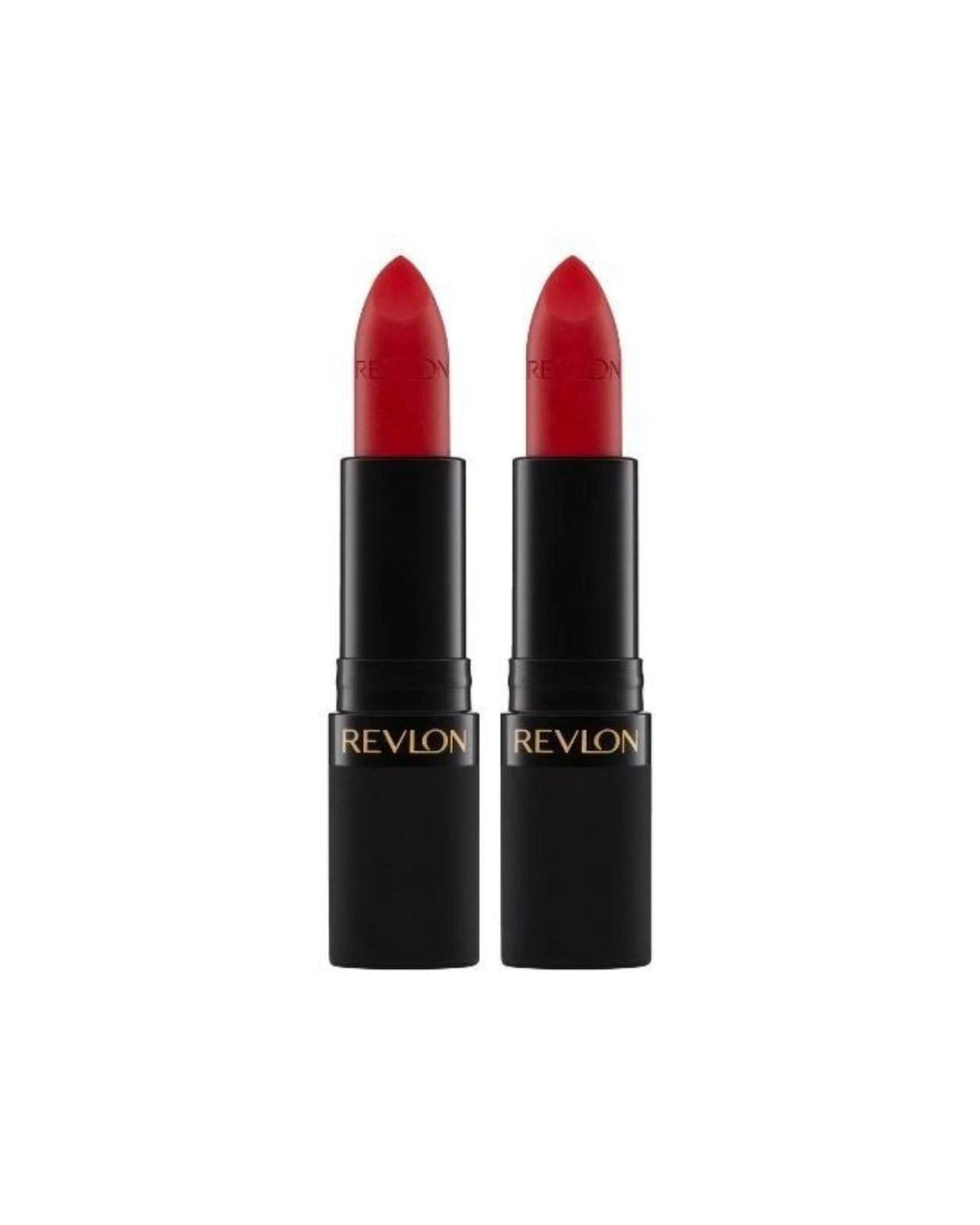 1 2 x Revlon Super Lustrous Lipstick The Luscious Mattes 4.2g - 008 Show Off - Red, 1 of 1