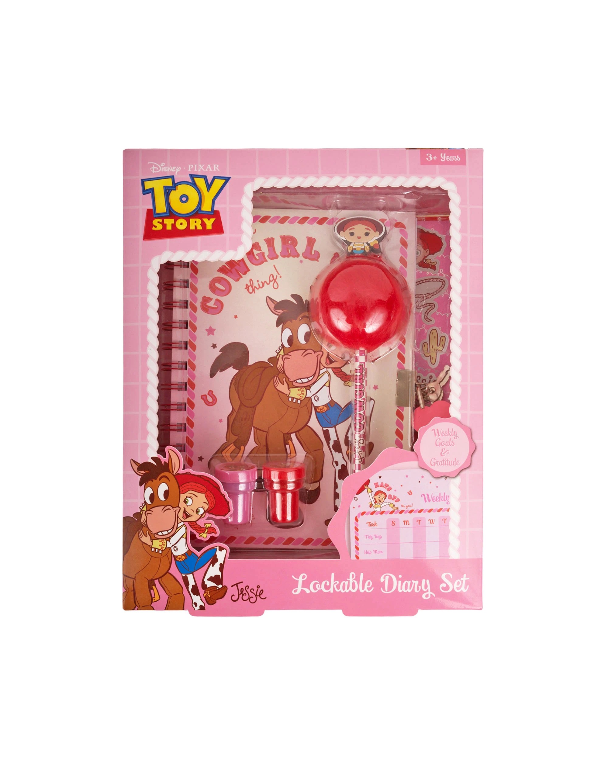 1 Disney Toy Story Lockable Diary Set - Jessie - Pink, 1 of 3