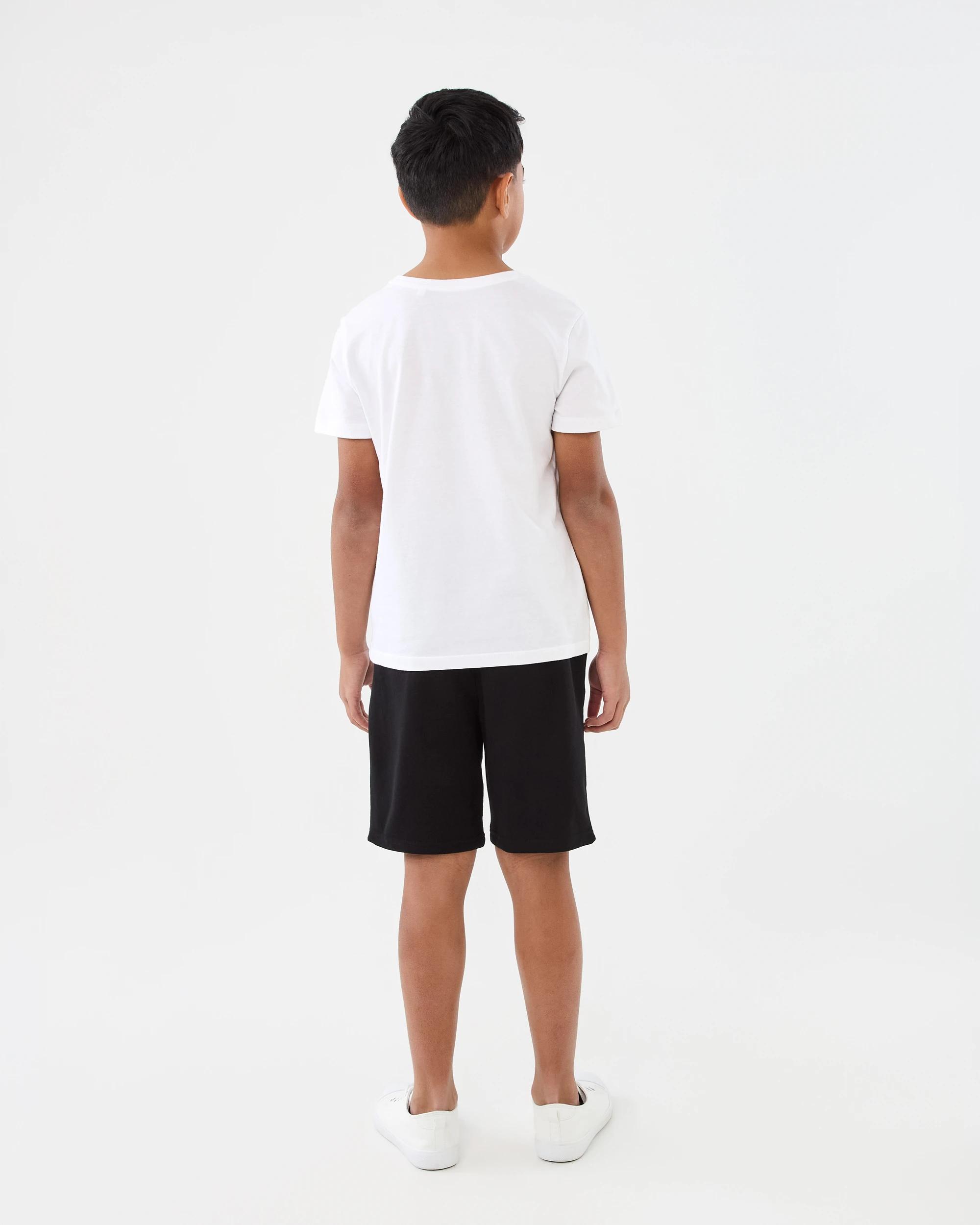 7 Print Knit Shorts Blk Slogan, 7 of 7