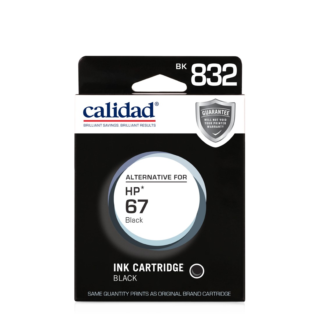1 Calidad BK 832 Ink Cartridge - Black, 1 of 7