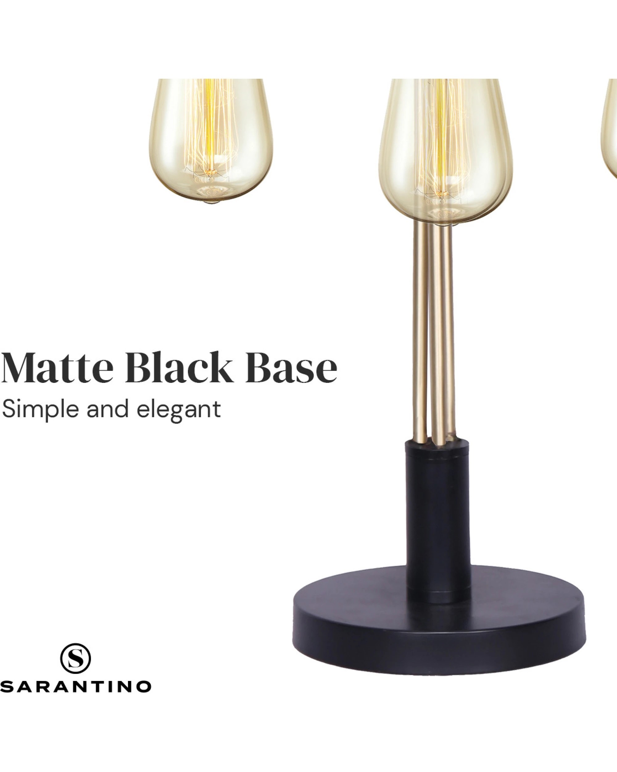 2 Sarantino Exposed Bulb Industrial Table Lamp, 2 of 10