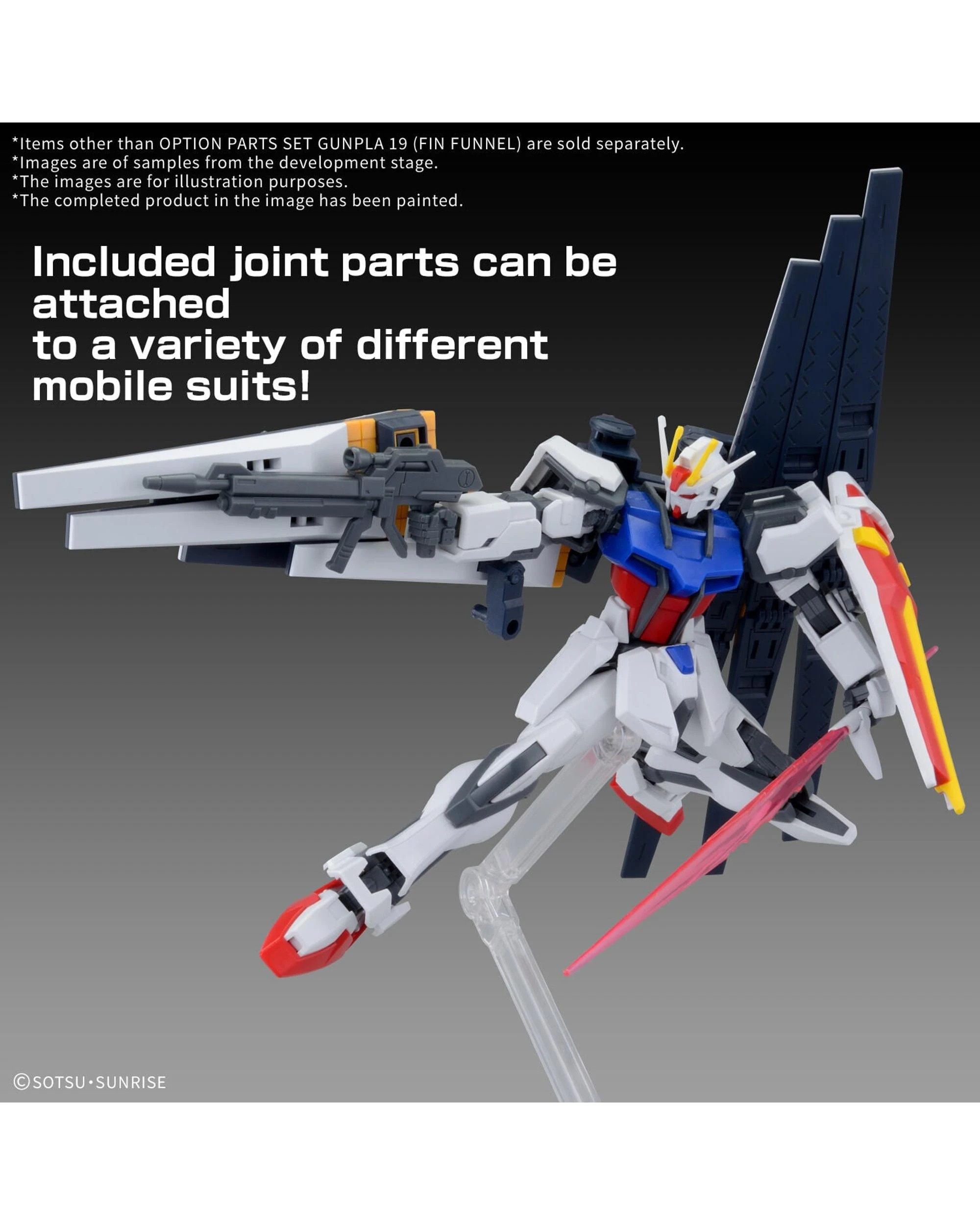 3 Bandai Gundam Option Parts Set Gunpla 19 - Fin Funnel -  1/144 Scale Model Kit, 3 of 5