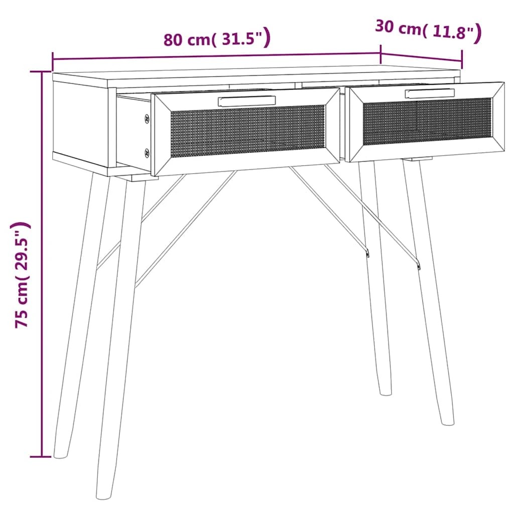 5 Vidaxl Console Table, Console Tables - White, 5 of 8