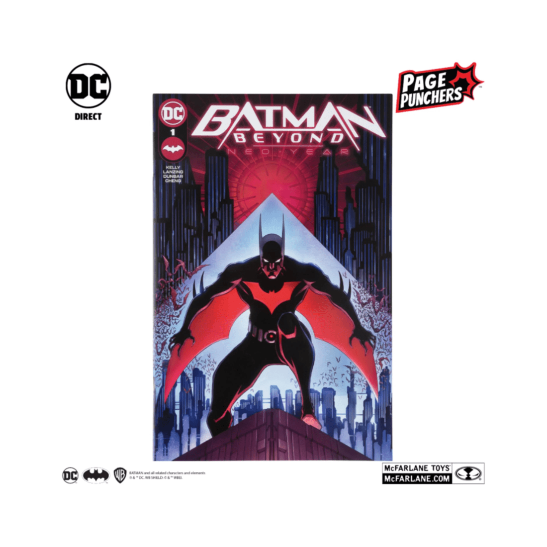 7 McFarlane Toys DC Page Punchers Batman Beyond: Neo Year Batman Beyond 3 inch Action Figure with Comic Book, 7 of 8
