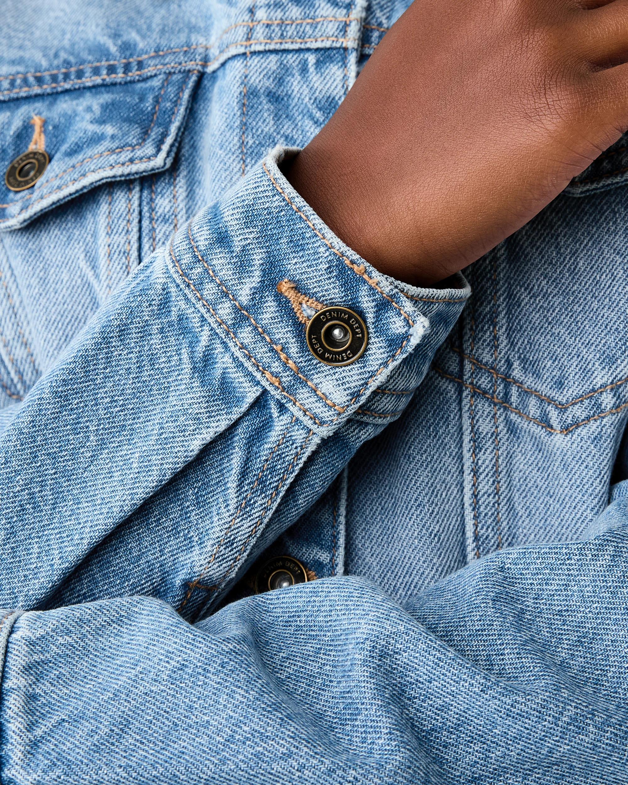 7 Denim Jacket Mid Wash, 7 of 9
