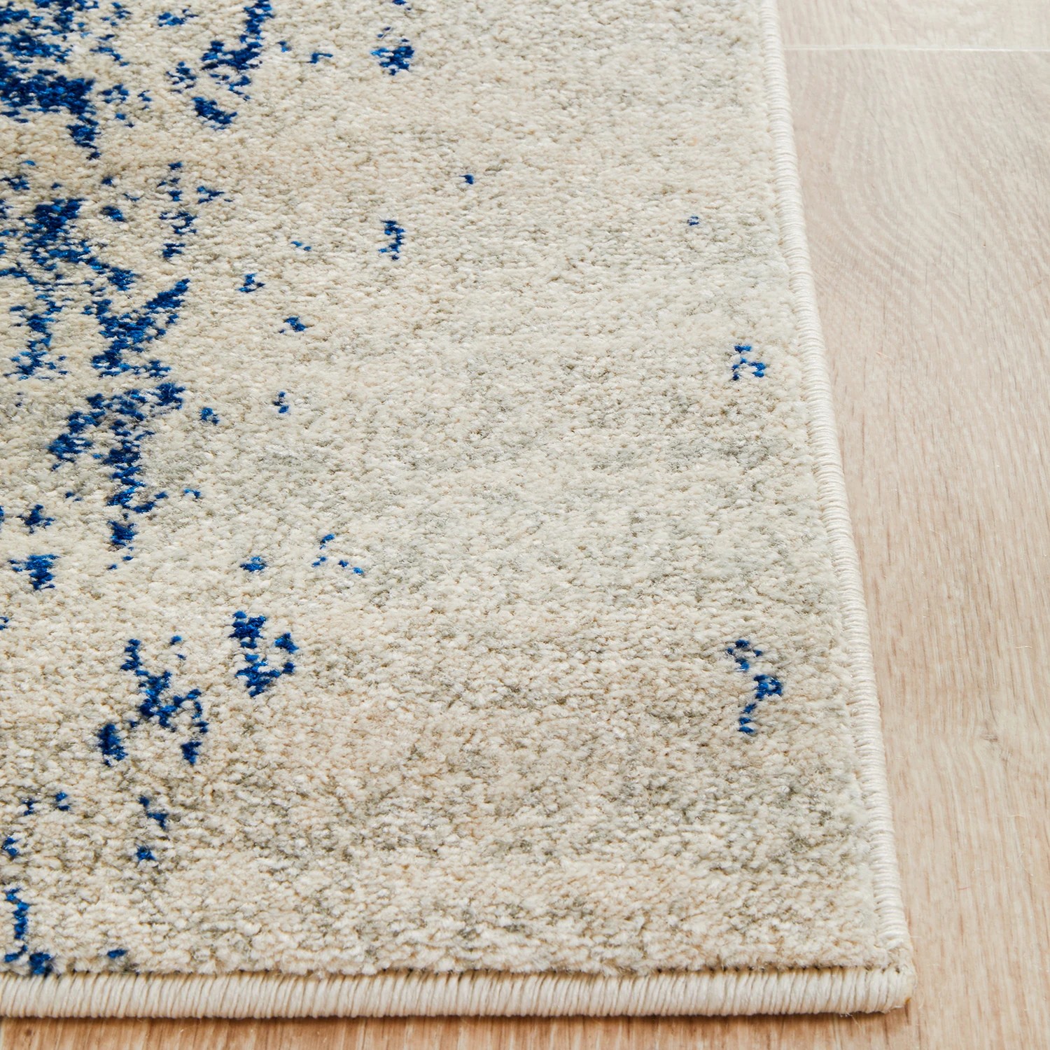 6 Common Ground Rugs Encore 253 500x80cm Runner - Extra Large Pet Friendly Rug - Blue, 6 of 7