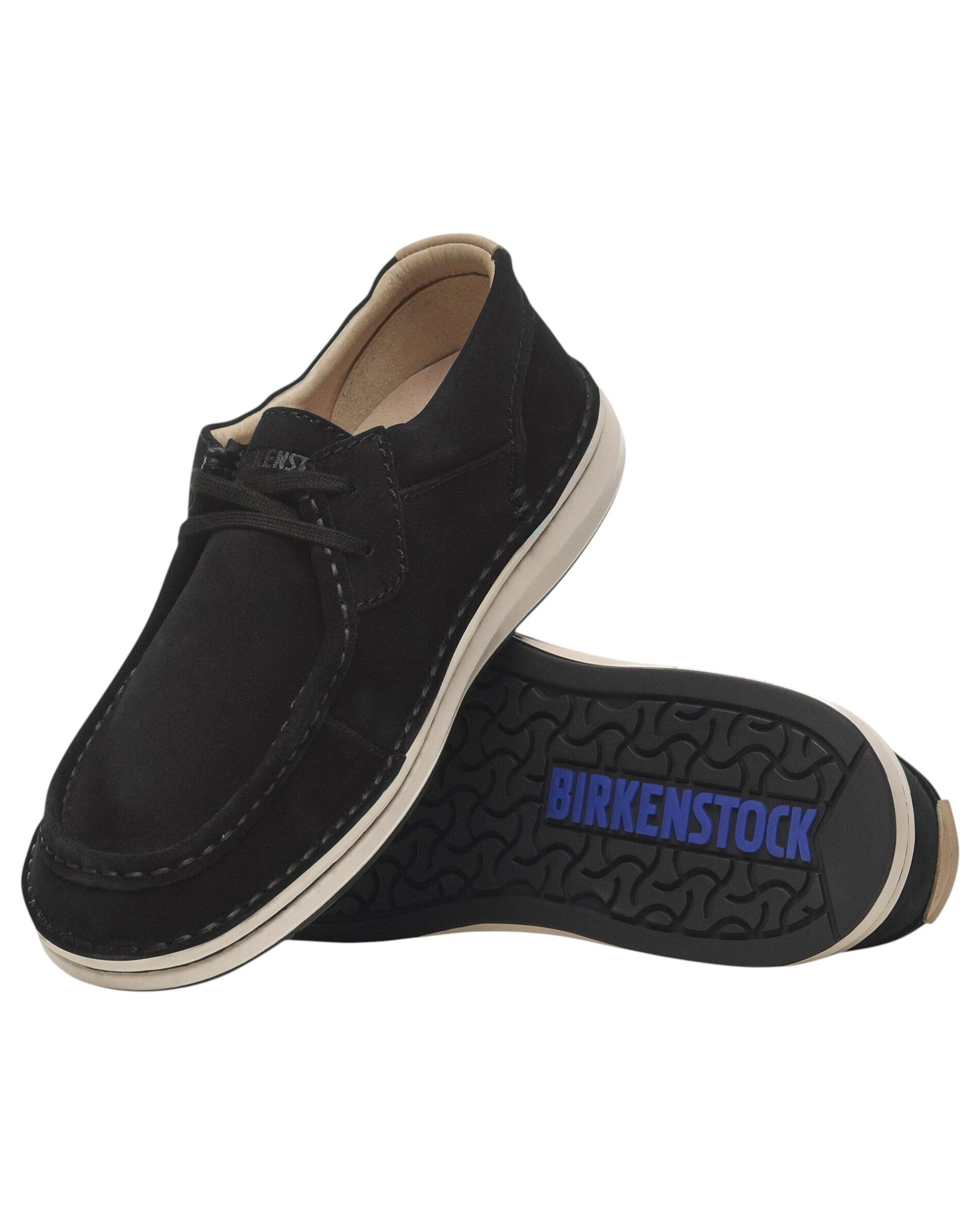 3 Birkenstock Mens Pasadena Suede Leather Casual Sneaker BLACK, 3 of 8