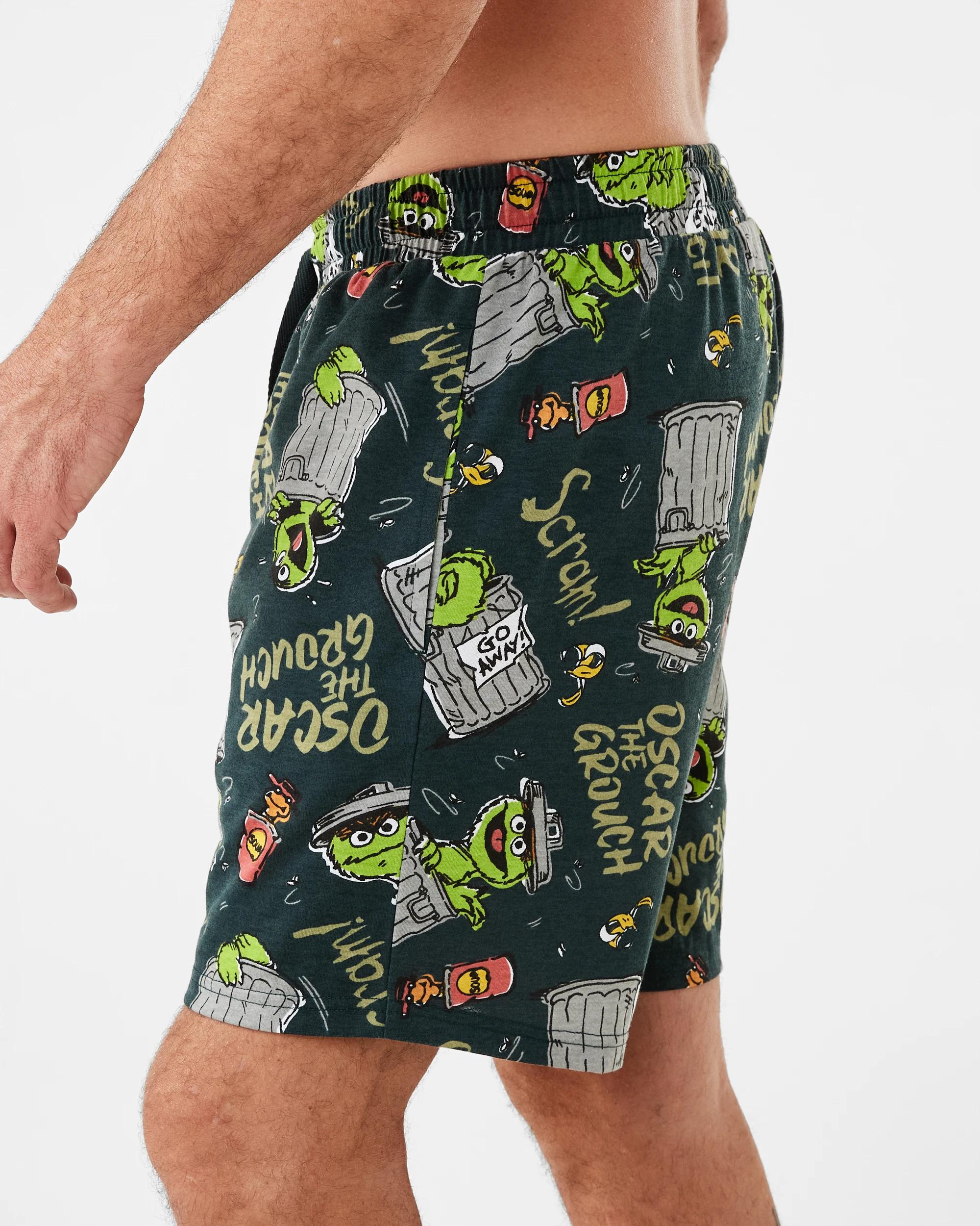 2 Oscar the Grouch License Sleep Shorts Grouch, 2 of 7