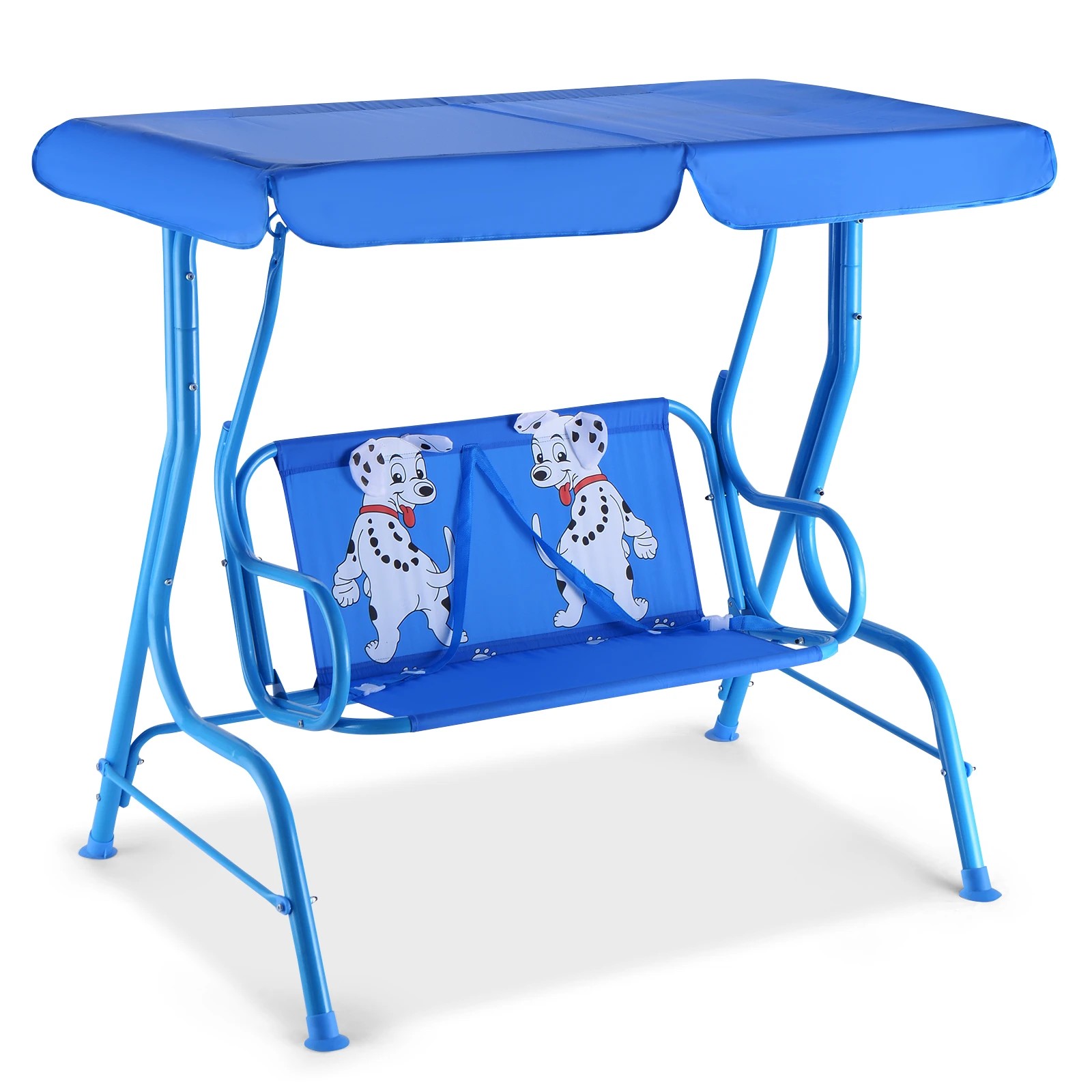 1 Costway 2-Seater Swing Chair Hanging Swing Bench Puppy Pattern, 1 of 1