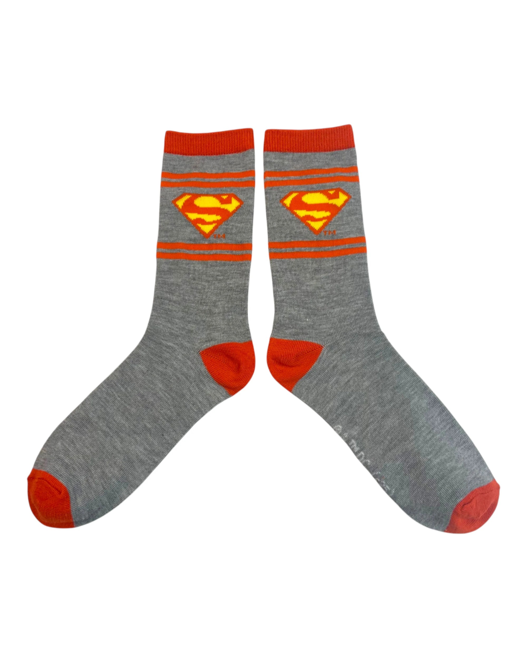 2 Warner Bros Superman Crew Kids Socks 4 Pack Asst. Size - 13-3, 2 of 5