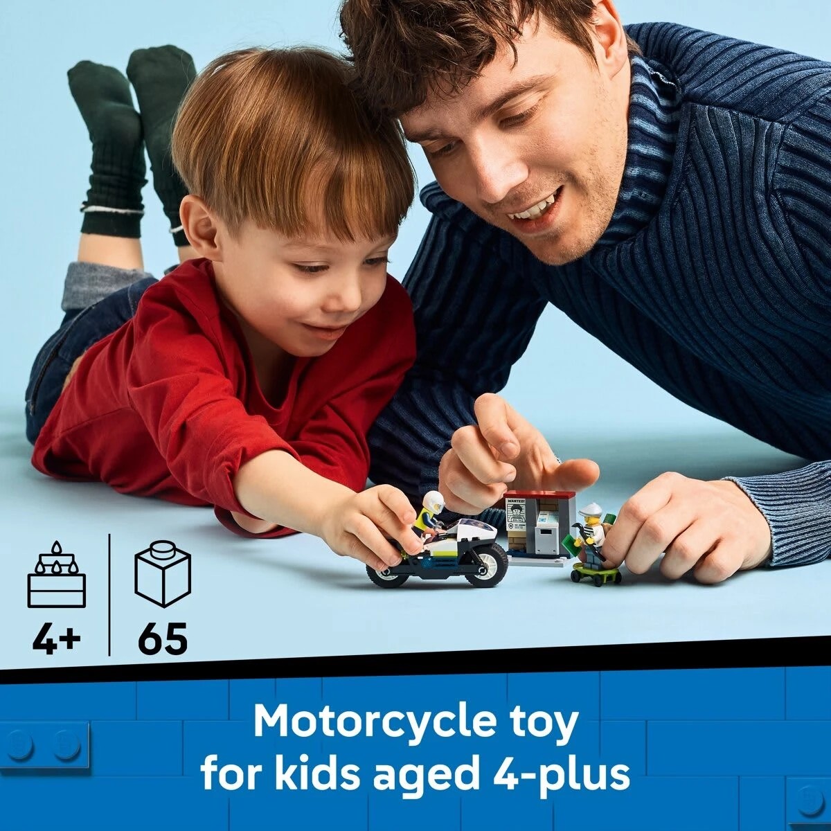 4 LEGO City Police Motorcycle Chase 60455, 4 of 10