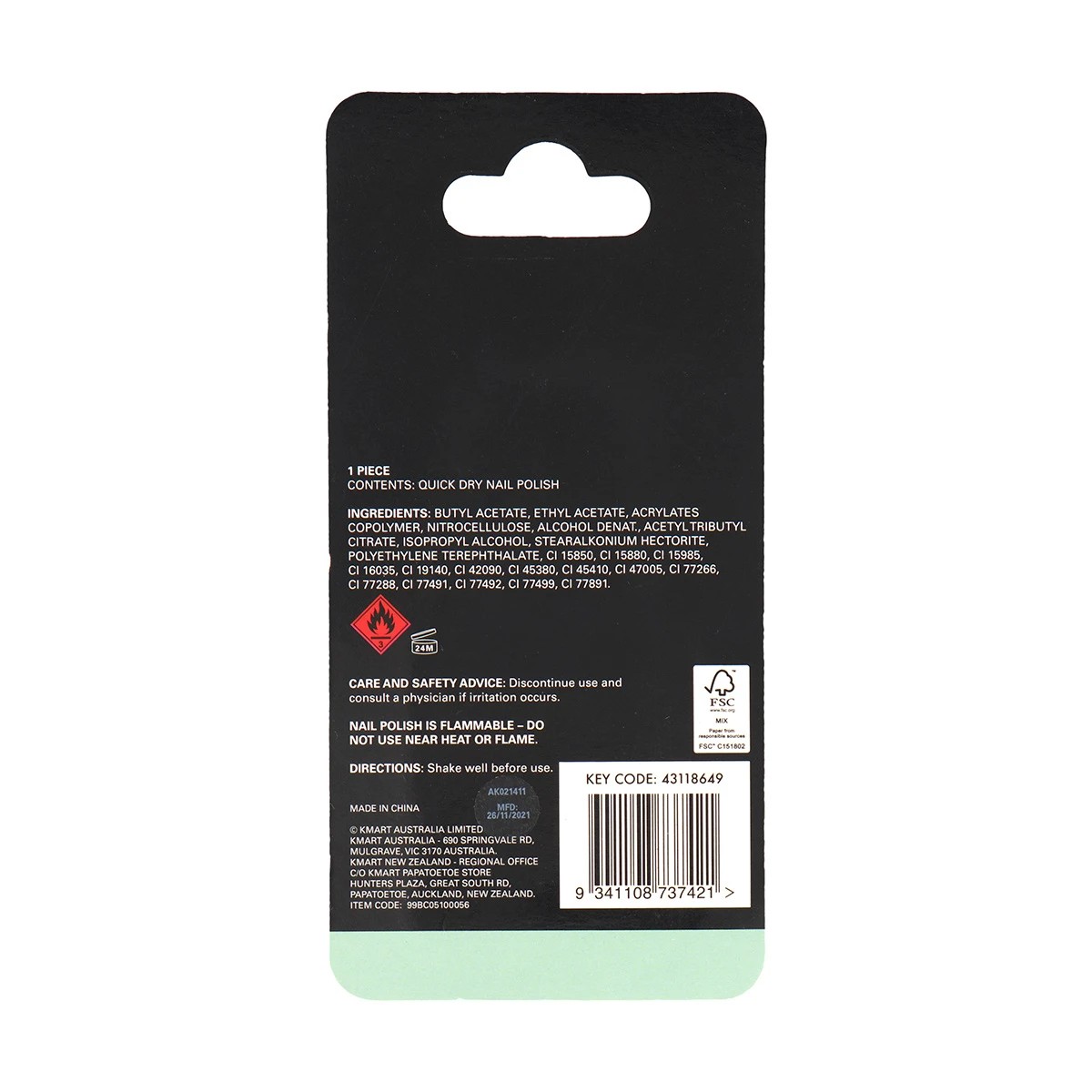 5 OXX Cosmetics Quick Dry Nail Polish - Mint, 5 of 5