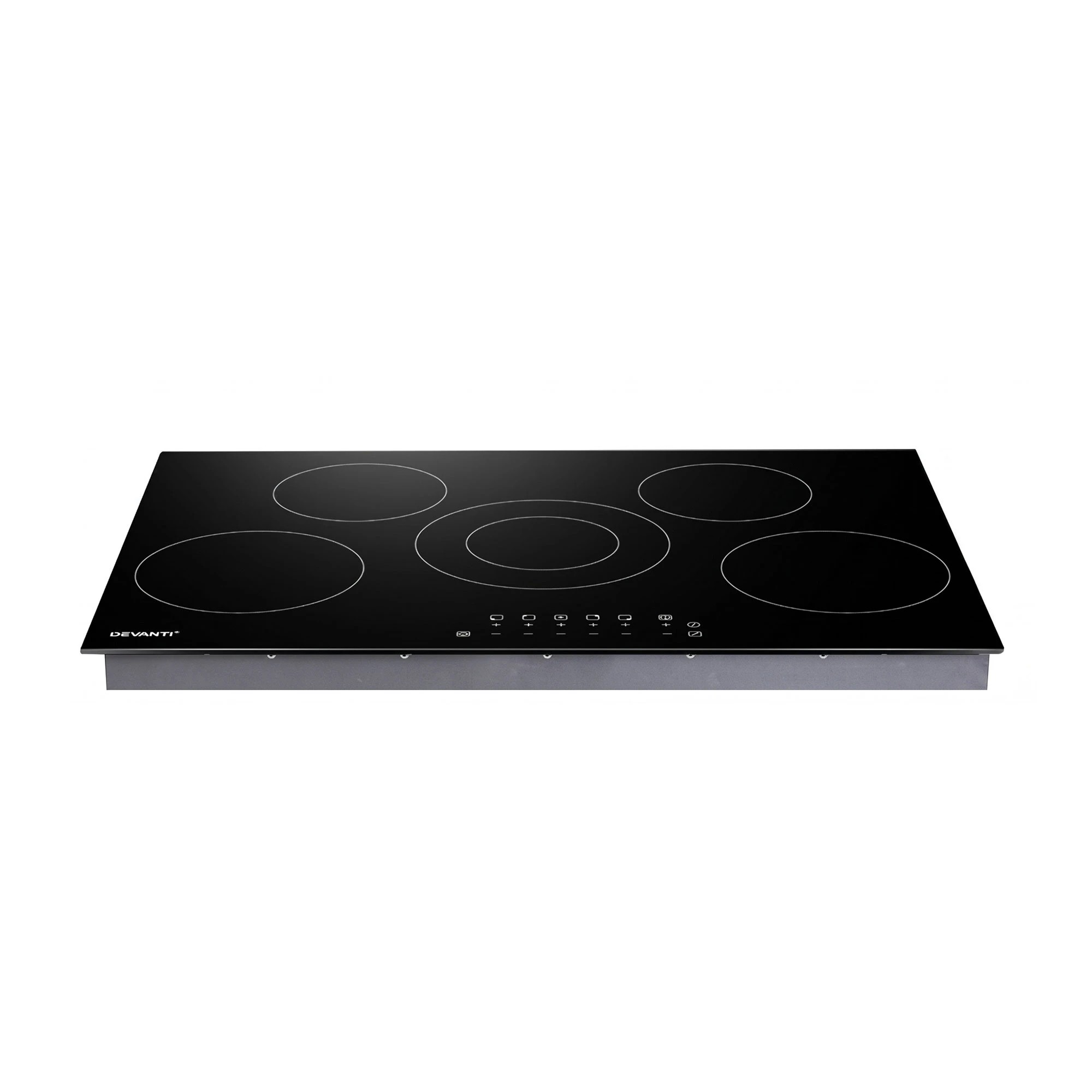 2 Devanti Electric Ceramic Cooktop - Black, 2 of 10