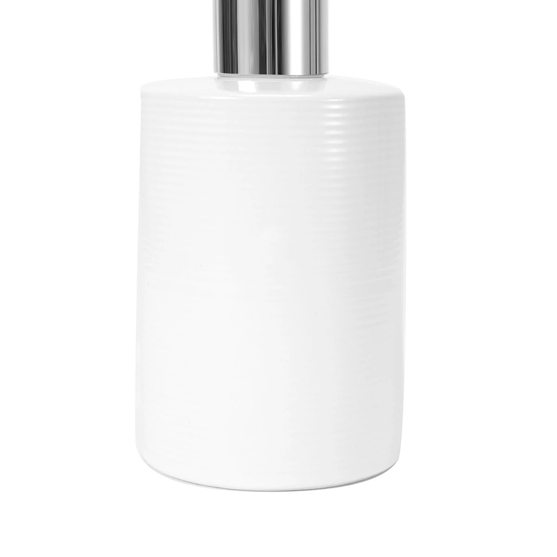 3 Ribbed Soap Dispenser White, 3 of 5
