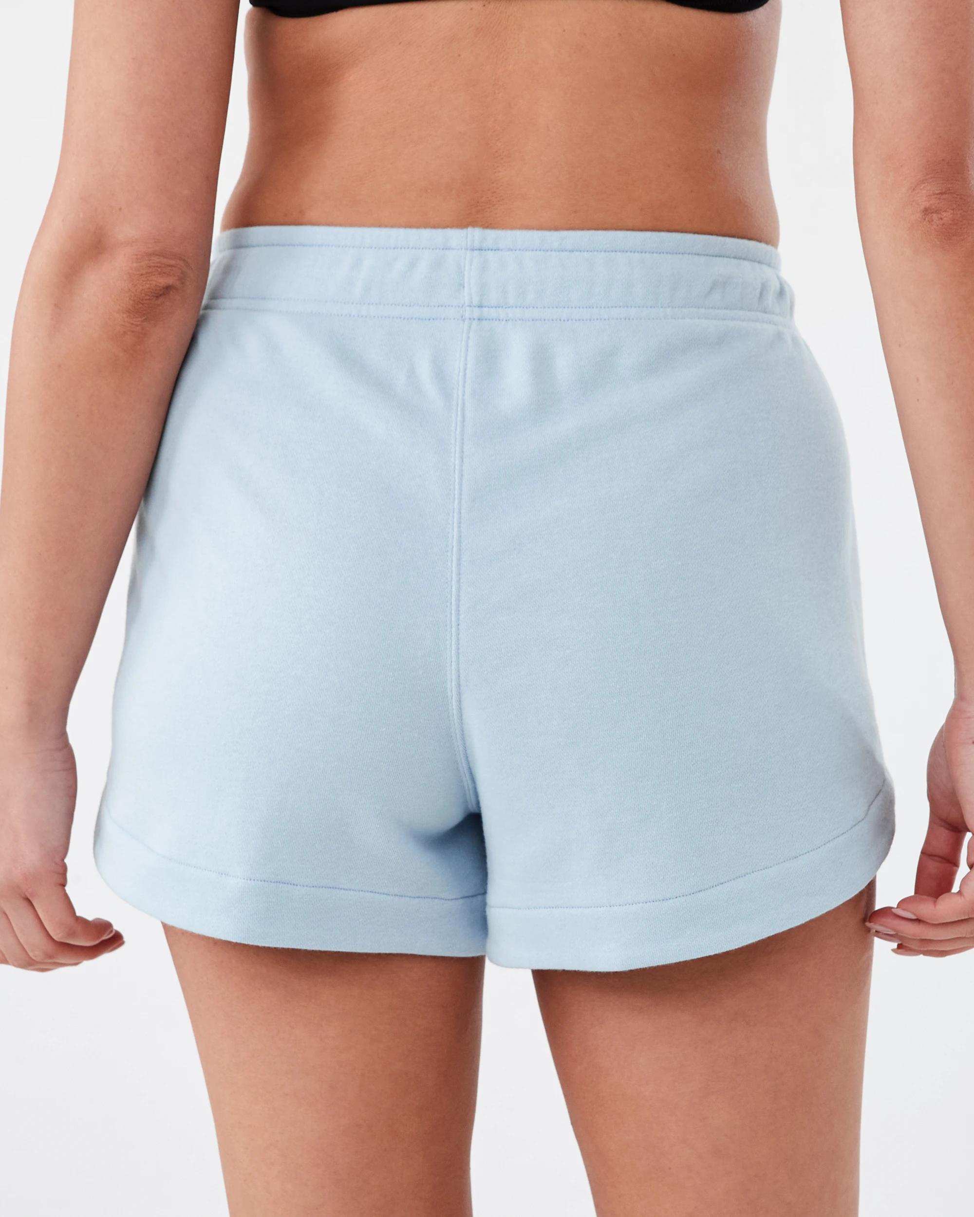 3 Active Womens Terry Sport Shorts Seashell, 3 of 6