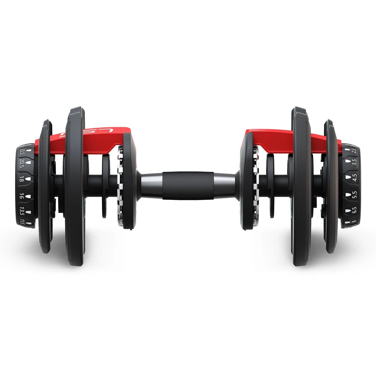 6 LSG 52.5lbs Adjustable Dumbbell Pair - Black, 6 of 6