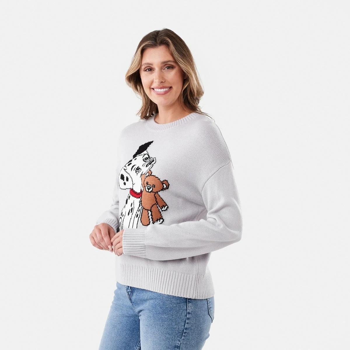 2 101 Dalmatians License Long Sleeve Knit Jumper Dalmations, 2 of 5