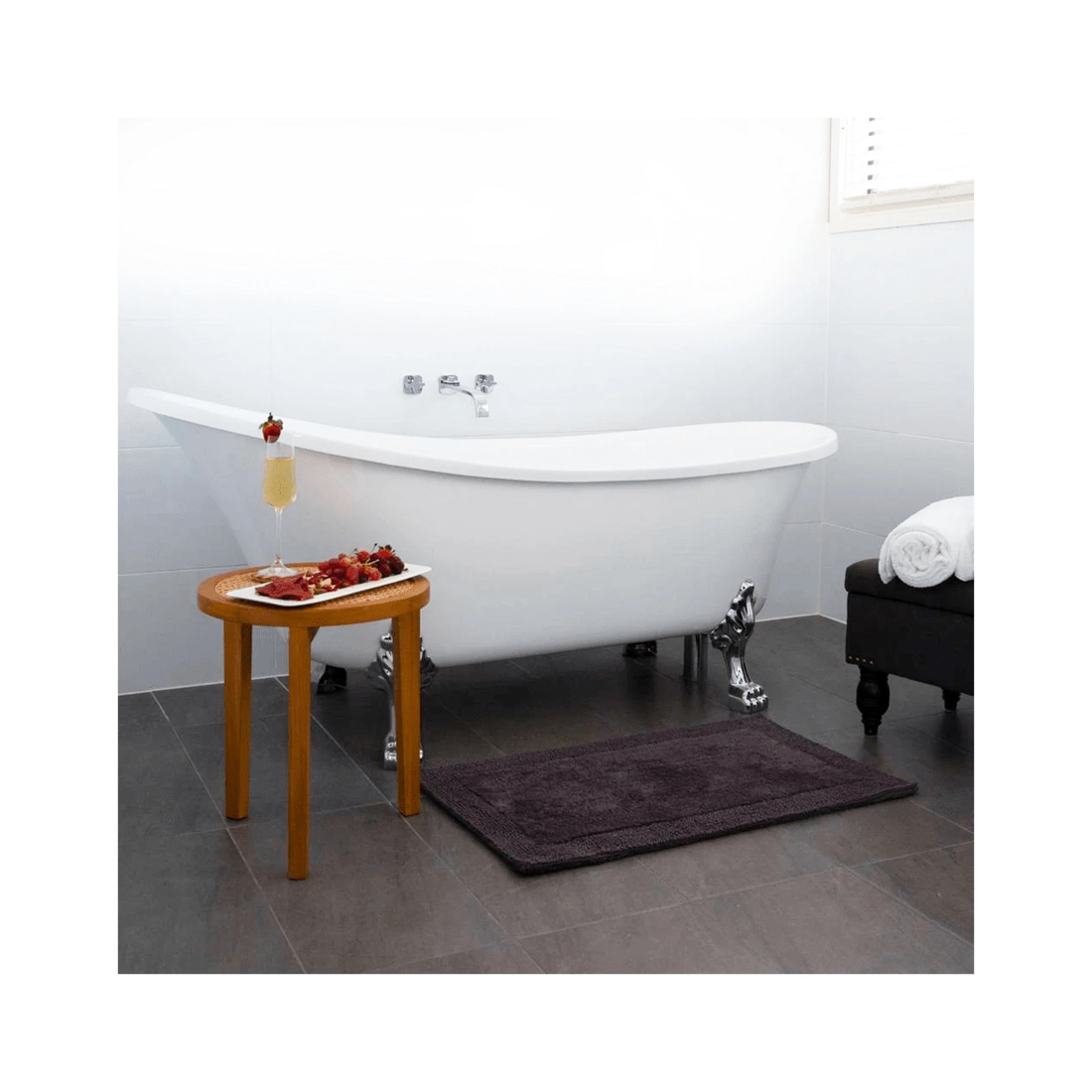 4 J. Elliot 2pc Dawson Cotton Bathmat Set 50x50cm 50x80cm Mats Set For Bathroom Comfort And Style
 - Grey, 4 of 4