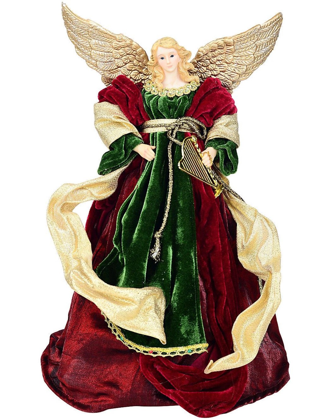 Christmas Warehouse Heritage Crimson Red & Forest Green Grand Velvet ...