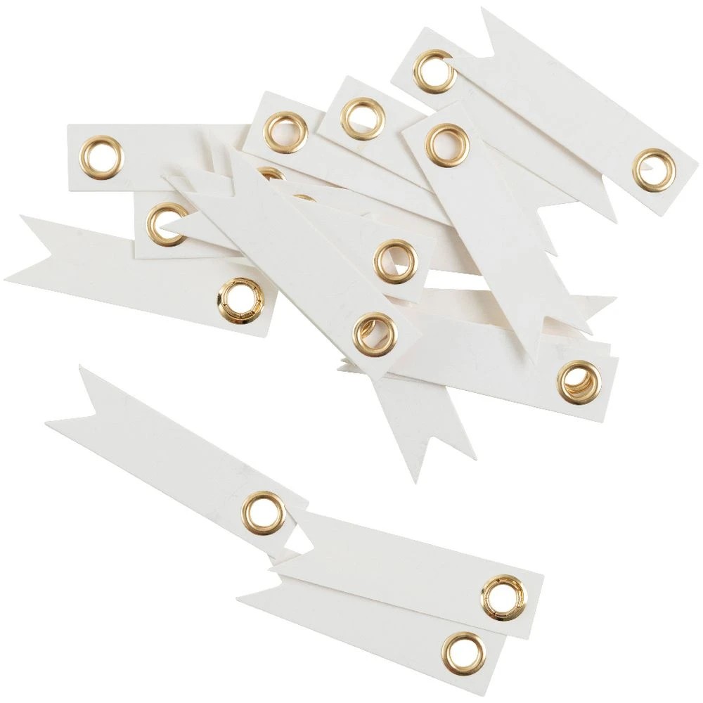 2 Born Eyelet Tags 20 Pack White, 2 of 2