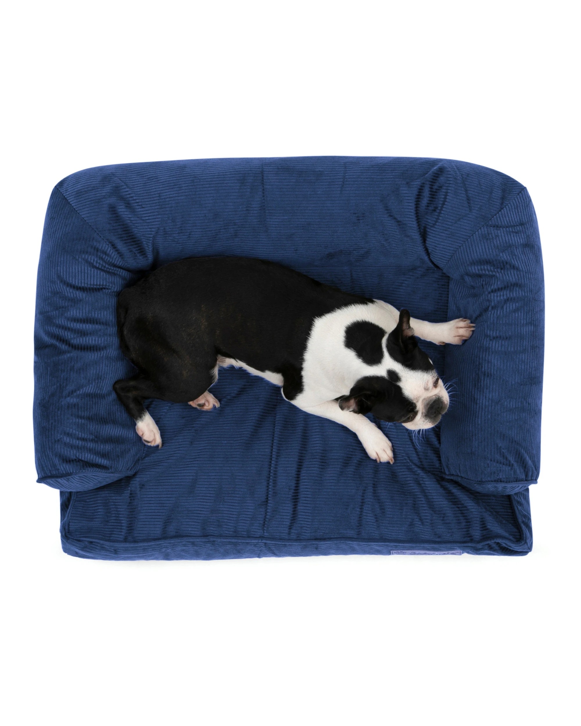 4 Charlie's Corduroy Dog Sofa Bed Medium - Navy, 4 of 7