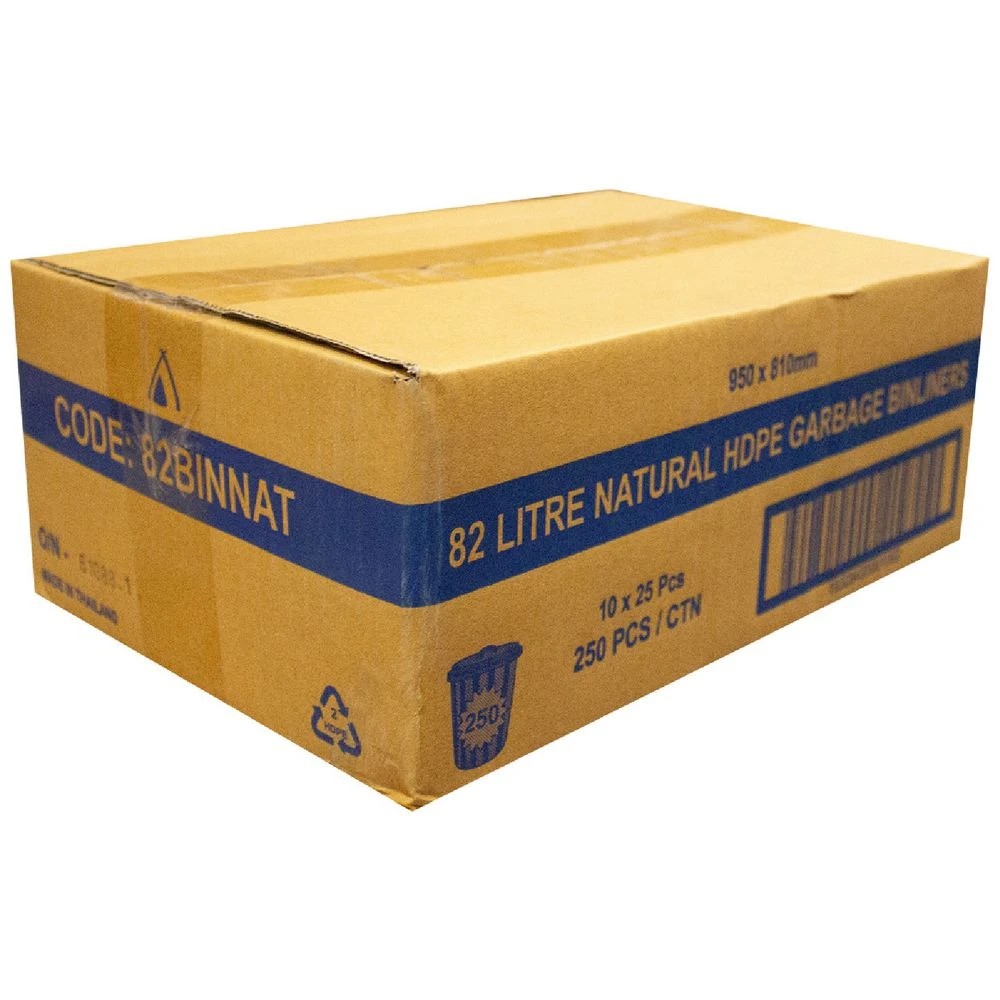 2 Tailored Packaging HDPE Bin Liners 82L x 250, 2 of 2