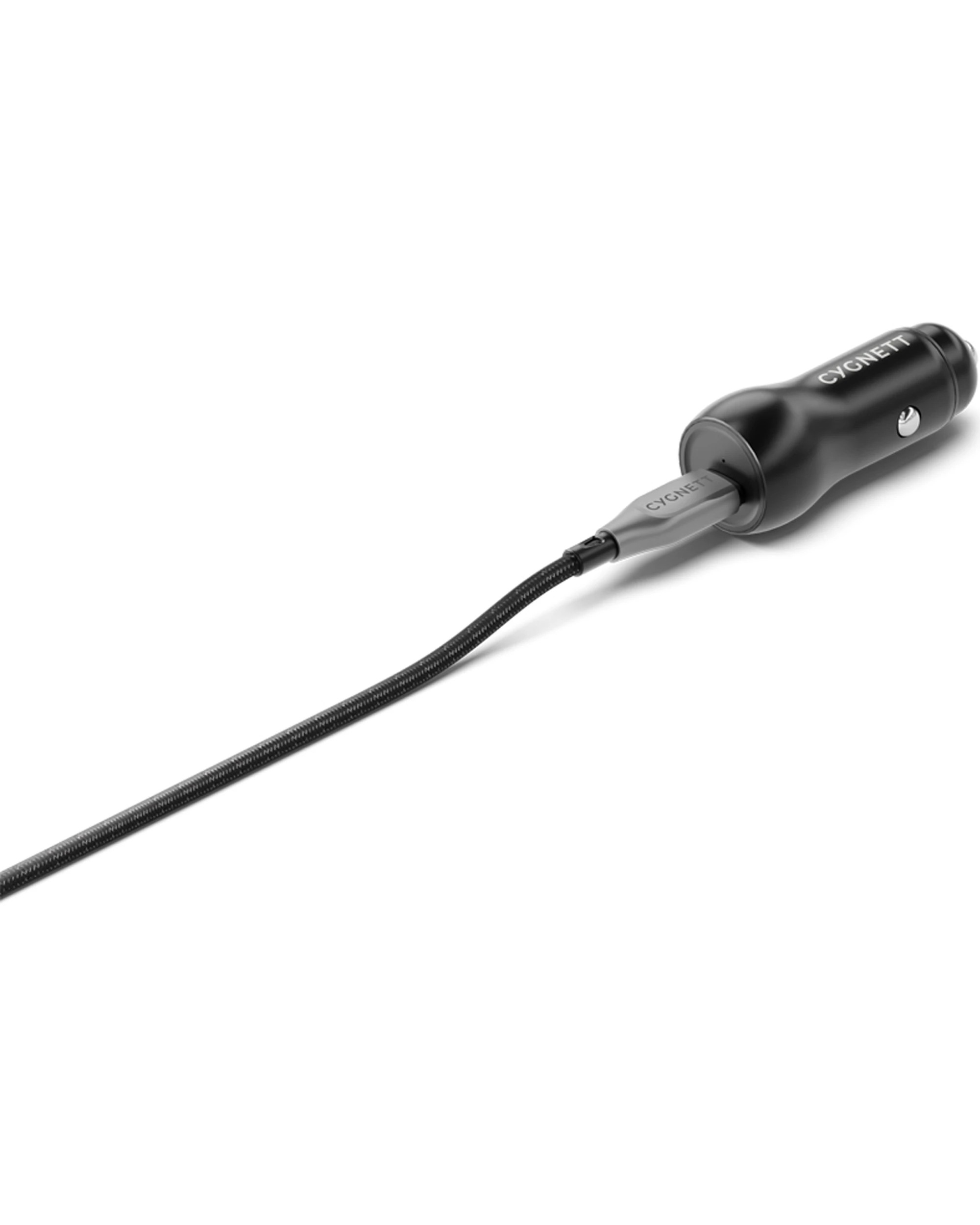 3 Cygnett 2PK CarPower 30W USB-C PD Car Apple & Android Phone Charger Vacuum - Black, 3 of 3