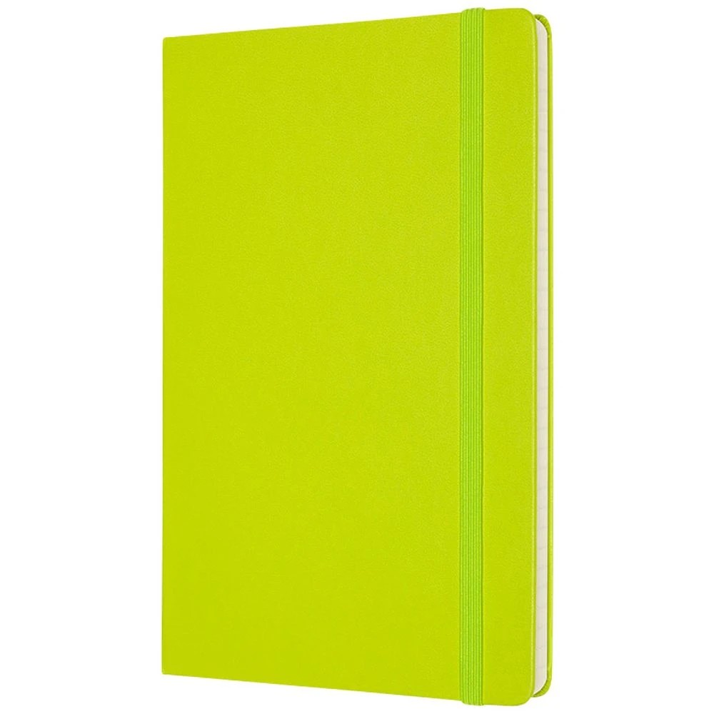 3 Moleskine Classic Hardcover Large 240pg Notebook Lemon Green, 3 of 4