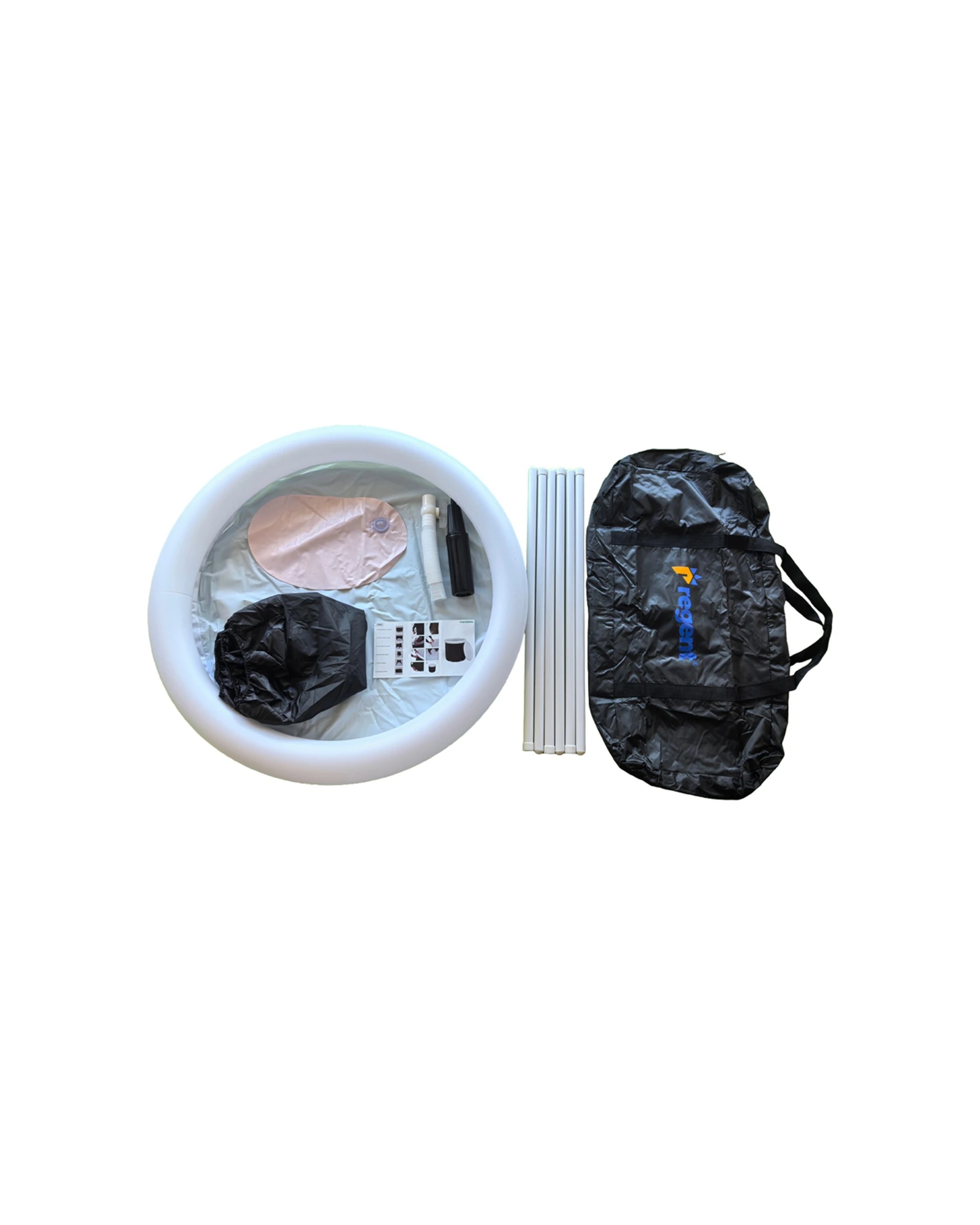 3 Regent Portable Ice Bath Muscle Training Sports Recovery Spa 80x70cm 300L - Black, 3 of 3