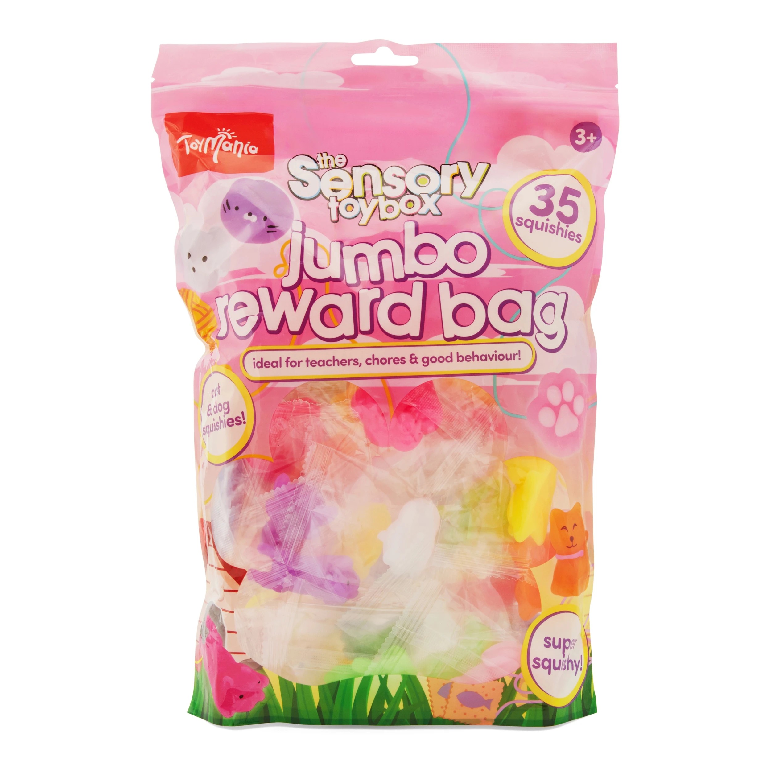 1 35 Piece Toy Mania The Sensory Toy Box Jumbo Reward Bag - Mochi Cats & Dogs, 1 of 4