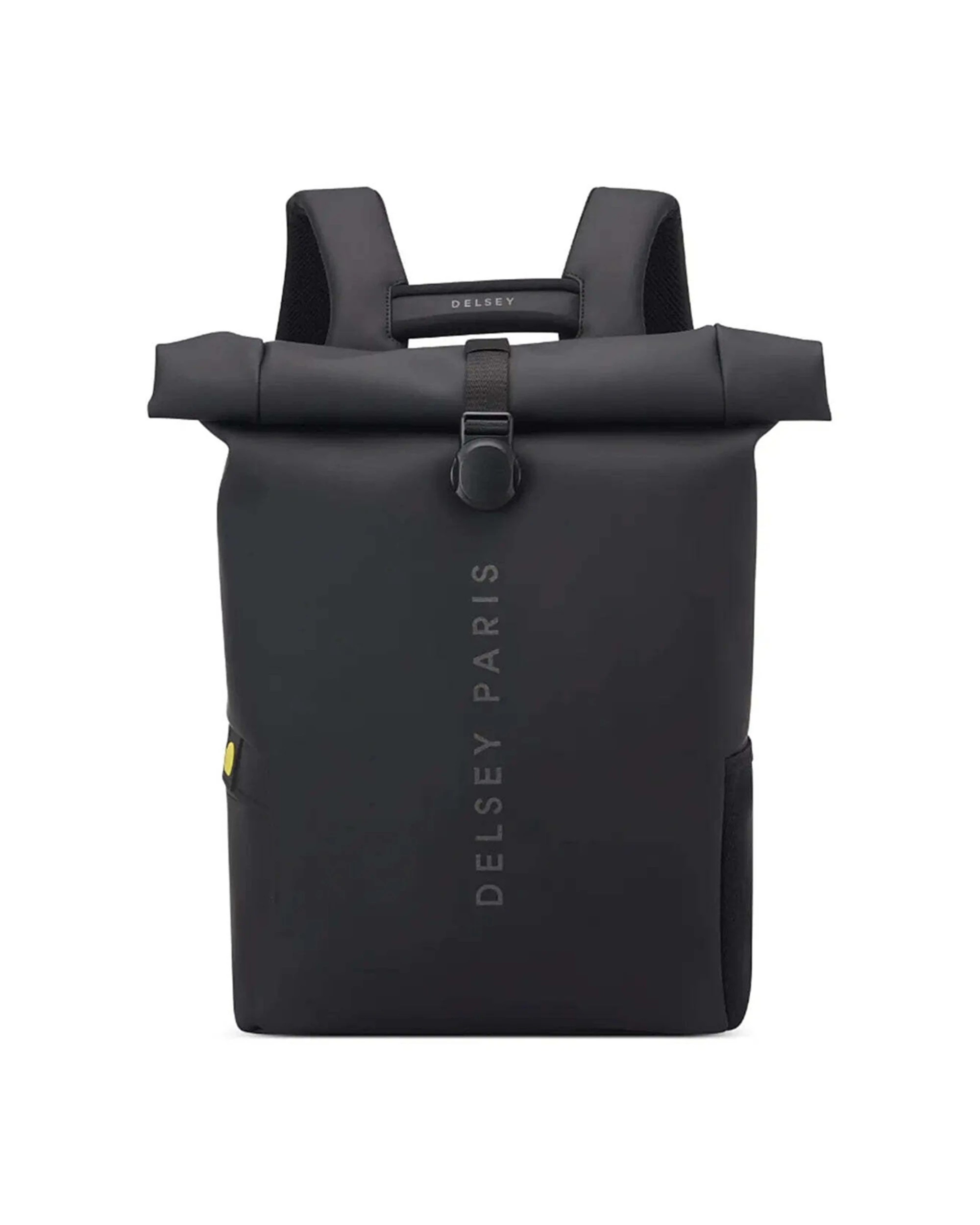 1 Delsey Turenne Soft Rolltop 15in Laptop Backpack RFID Data Protection Rollup - Black, 1 of 6
