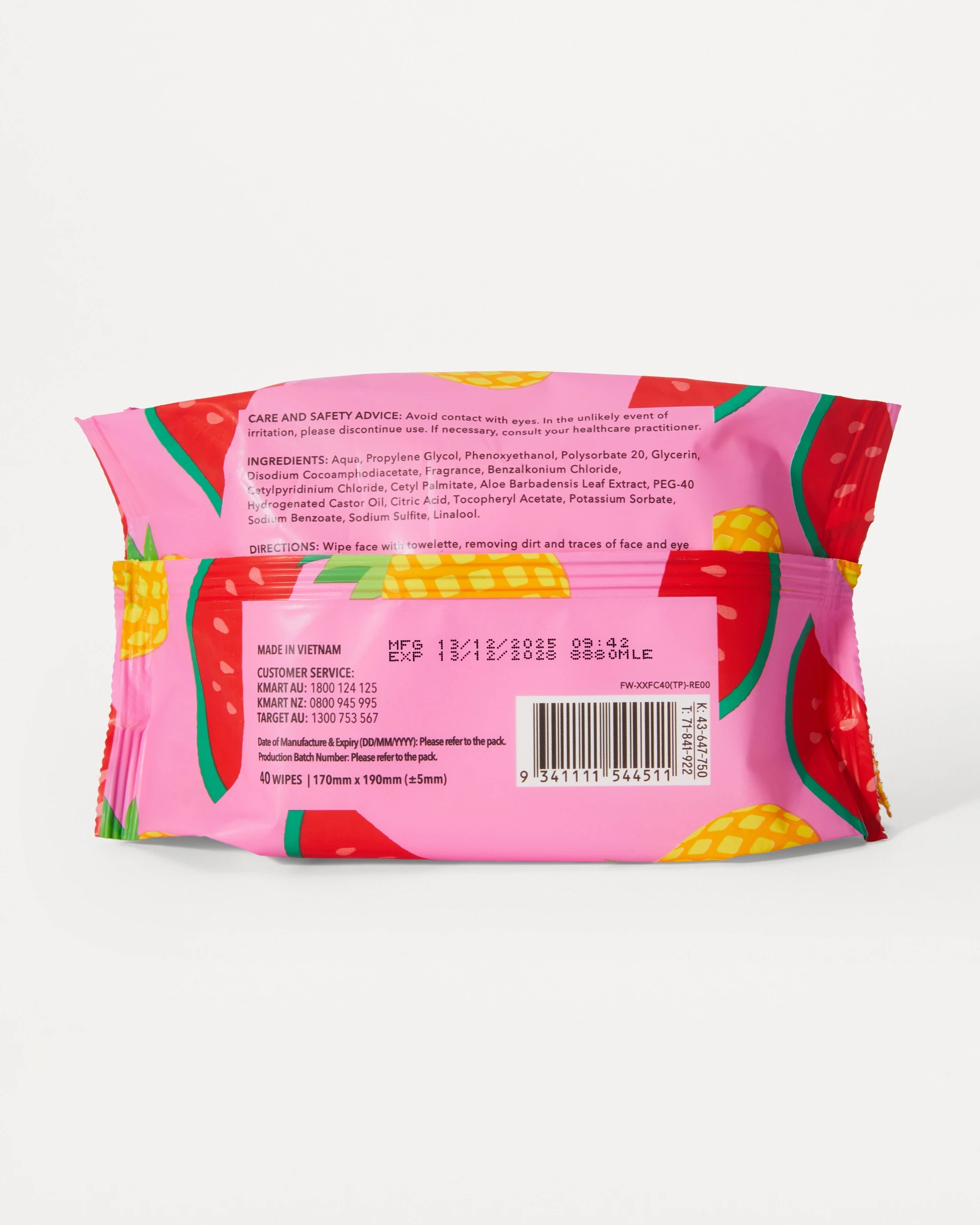 3 OXX Skincare 40 Pack Biodegradable Facial Wipes - Tropical and Aloe Vera, 3 of 3