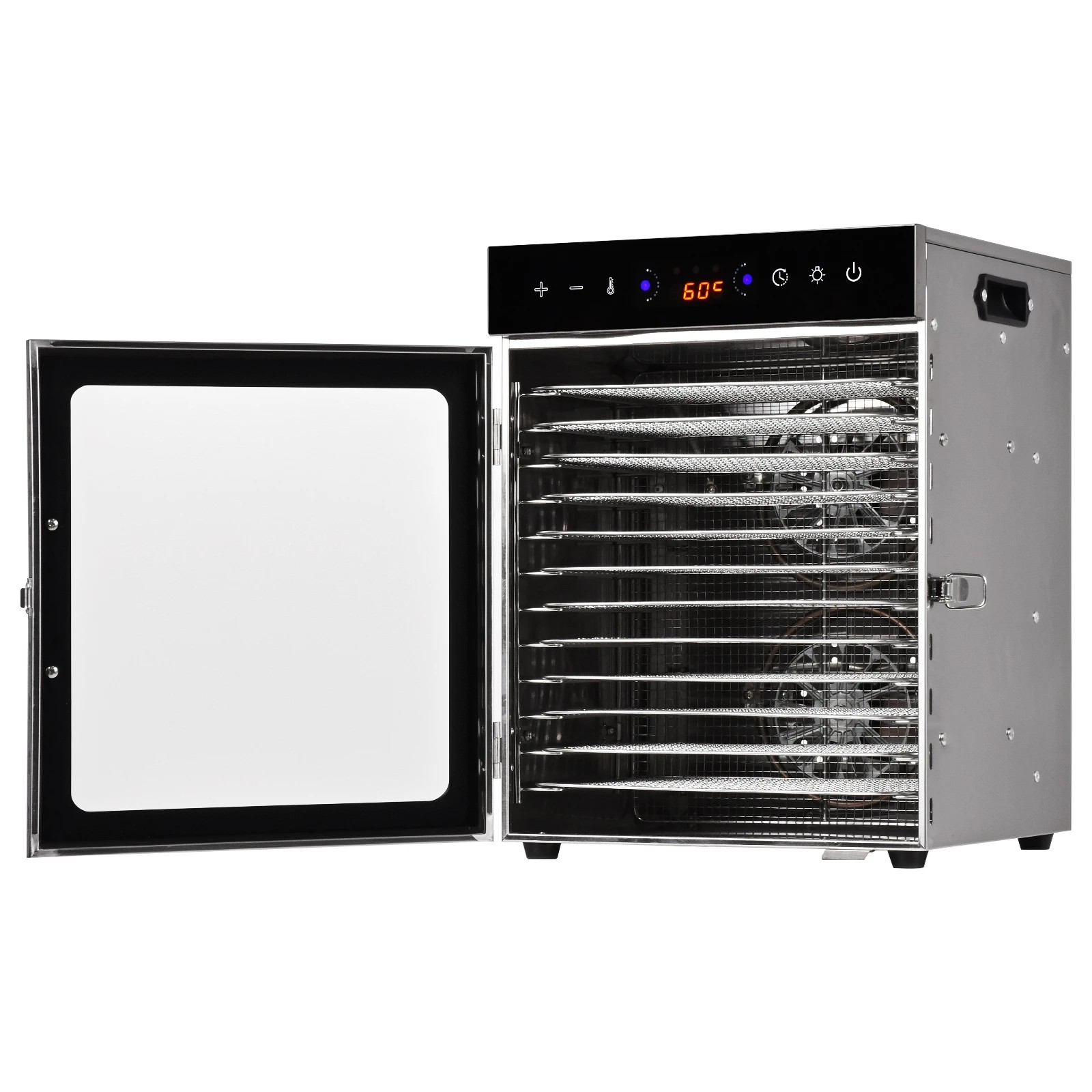 4 Yopower 12 Trays Food Dehydrator with Smoker - Silver, 4 of 7