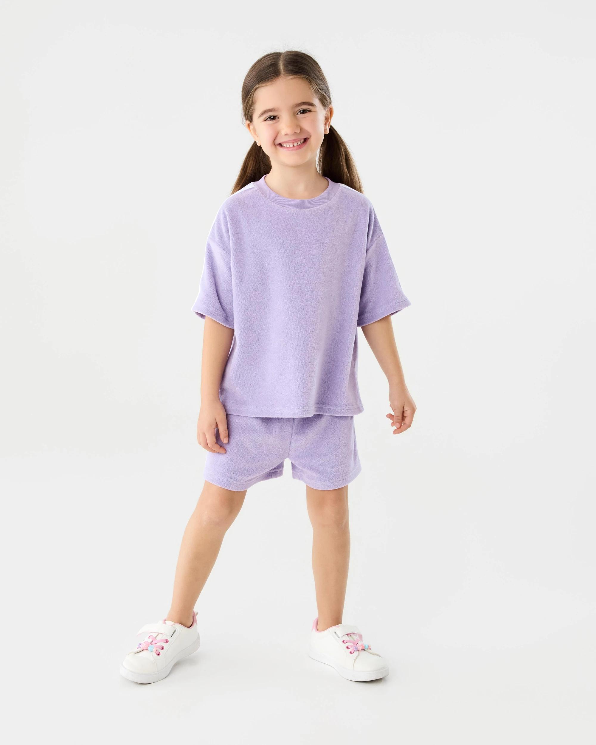 6 Short Sleeve Textured T-shirt Ptl Purple, 6 of 7