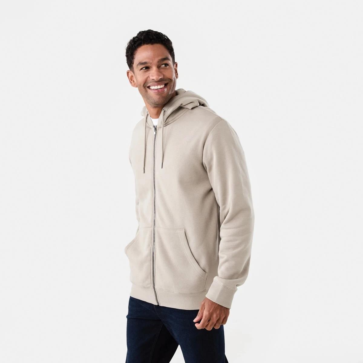 4 Comfort Zip Through Hoodie Bge Sand, 4 of 8